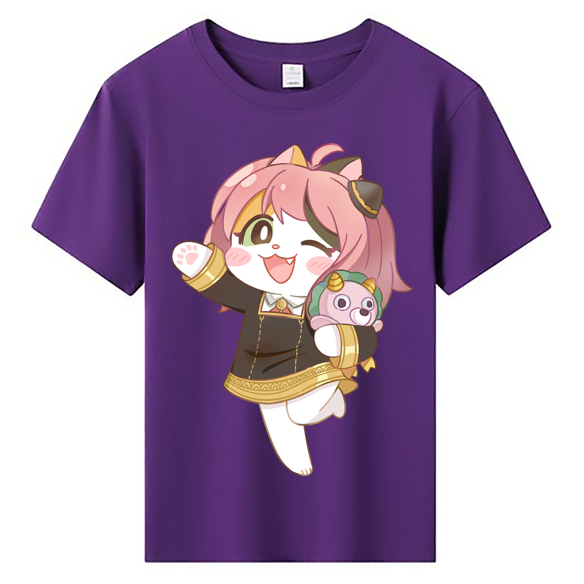 （画像用） SPY×FAMILY间谍家家酒 綿100％キッズTシャツ（フロントプリント）