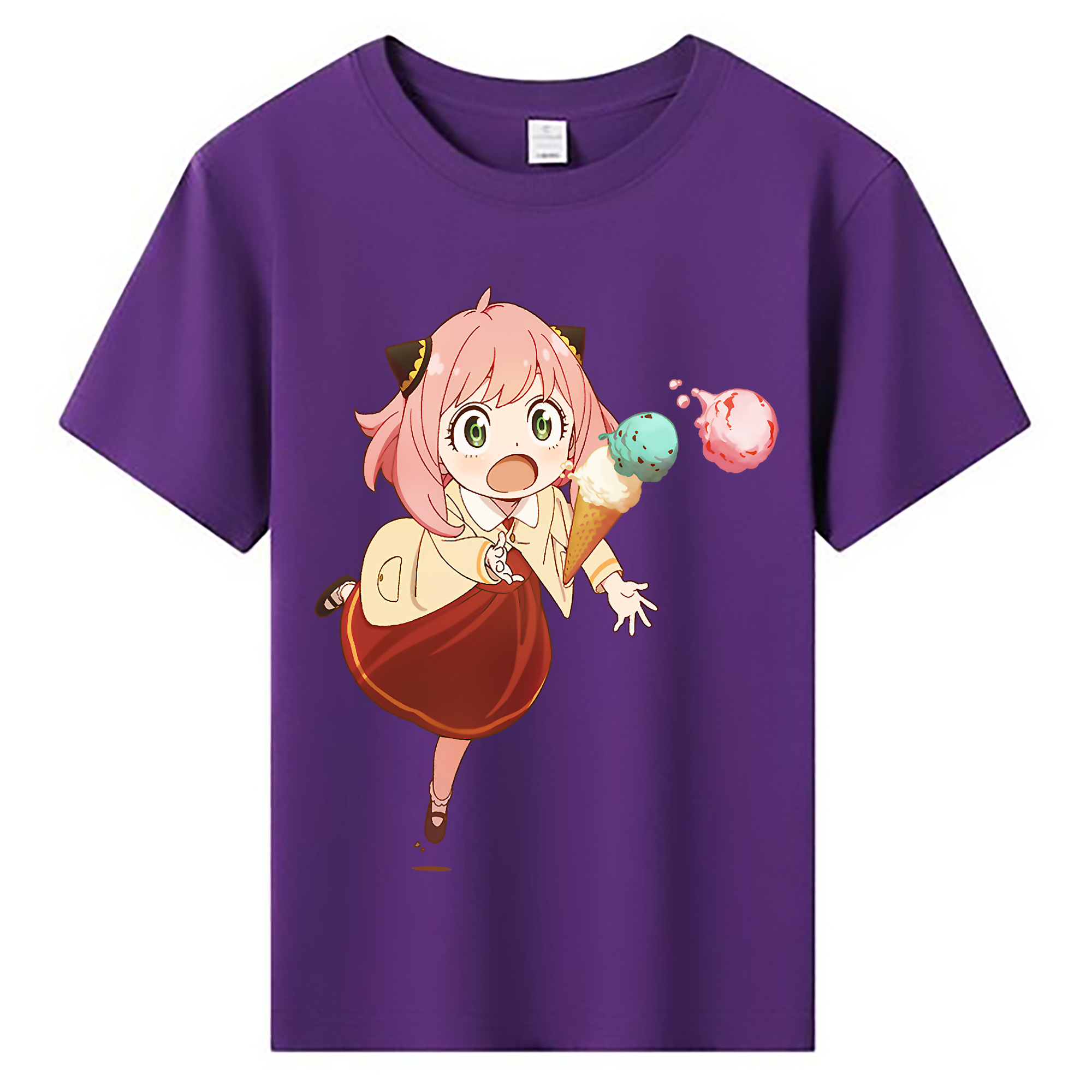 （画像用） SPY×FAMILY间谍家家酒 綿100％キッズTシャツ（フロントプリント）