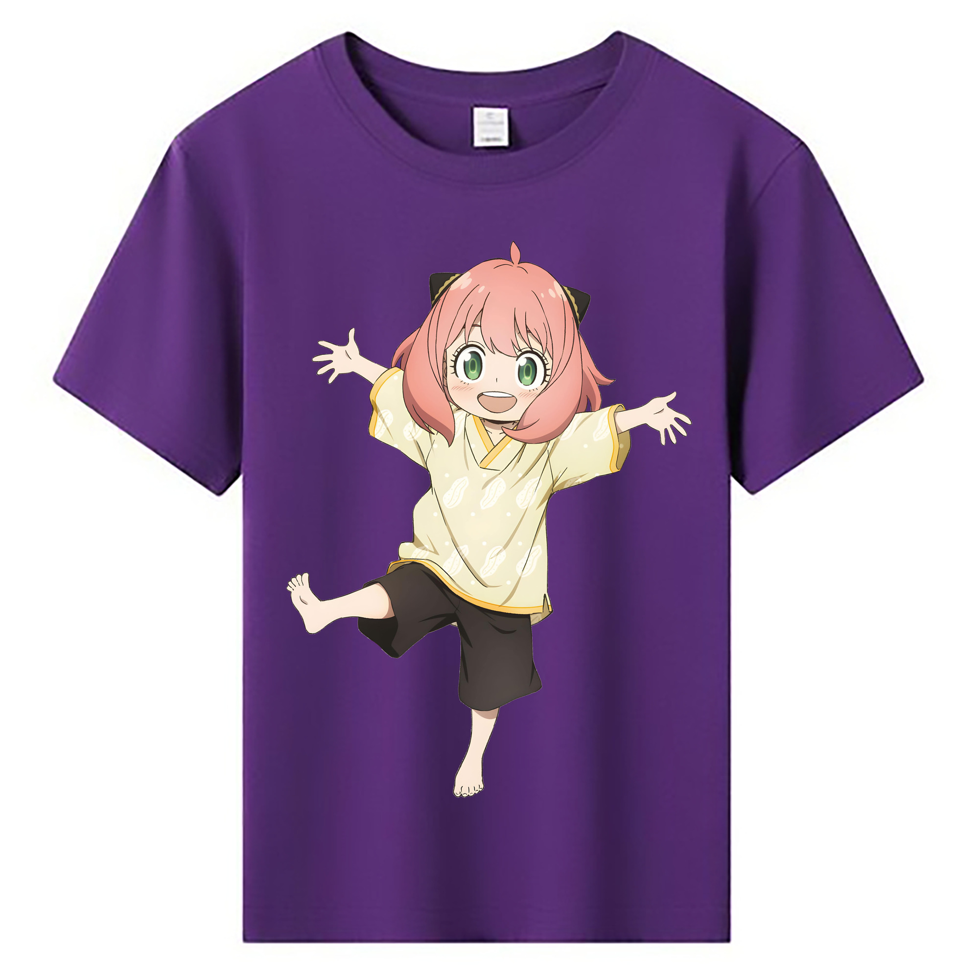 （画像用） SPY×FAMILY间谍家家酒 綿100％キッズTシャツ（フロントプリント）