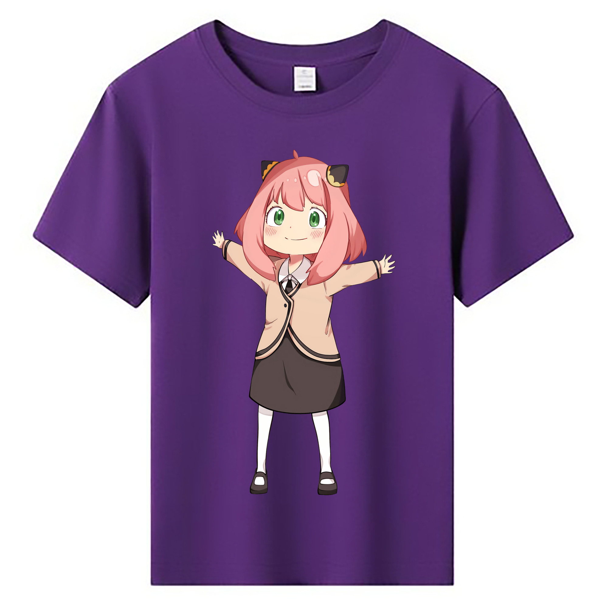 （画像用） SPY×FAMILY间谍家家酒 綿100％キッズTシャツ（フロントプリント）