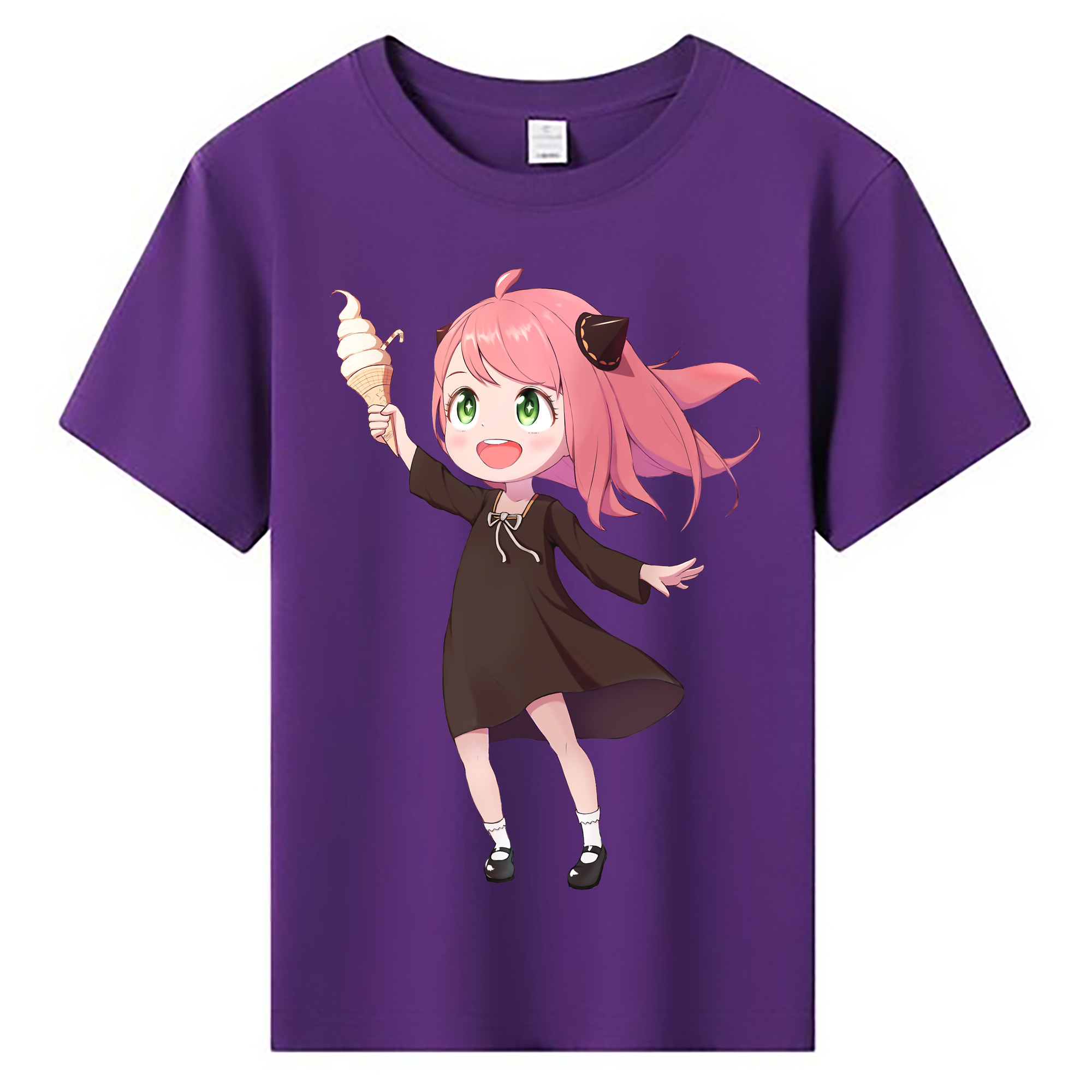 （画像用） SPY×FAMILY间谍家家酒 綿100％キッズTシャツ（フロントプリント）