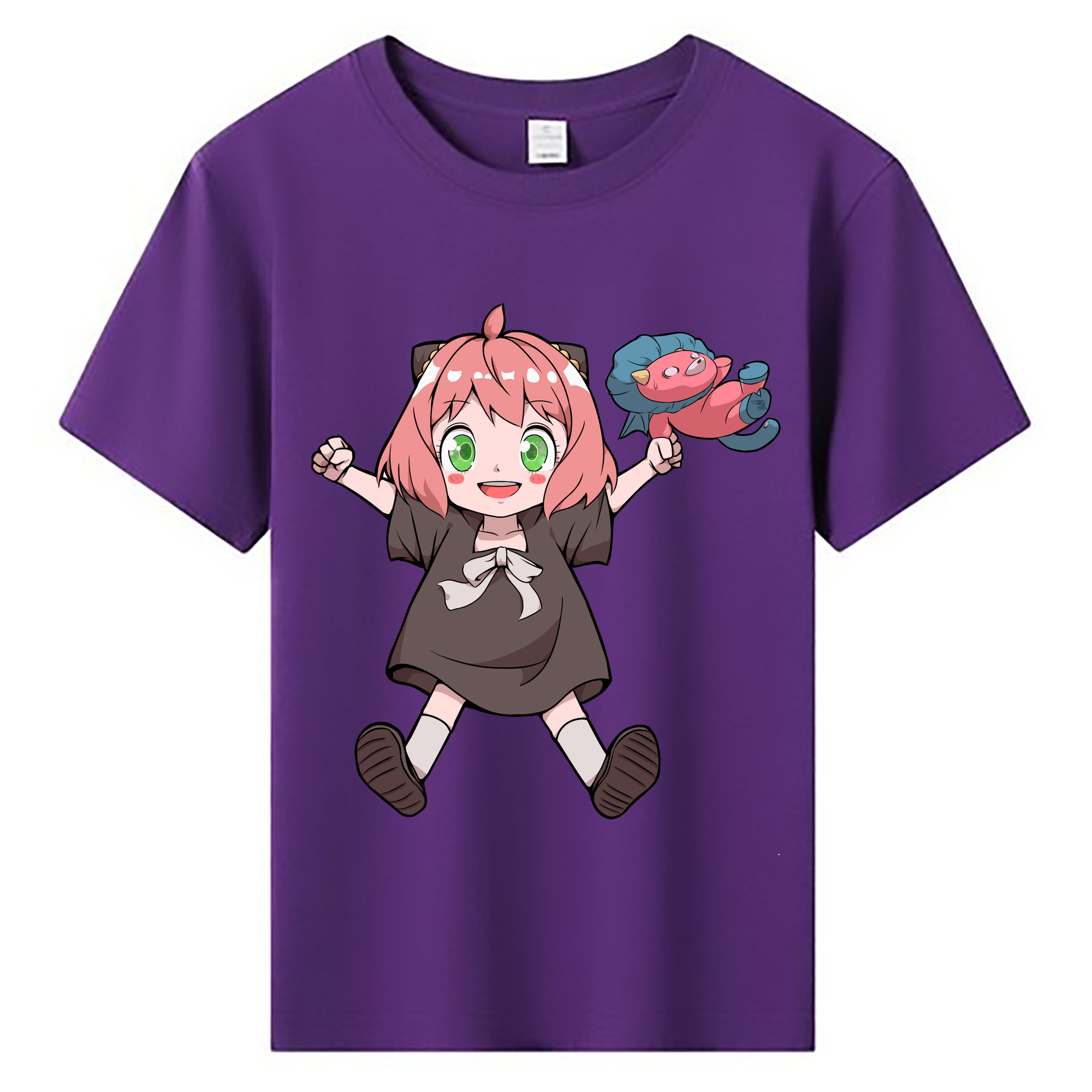（画像用） SPY×FAMILY间谍家家酒 綿100％キッズTシャツ（フロントプリント）