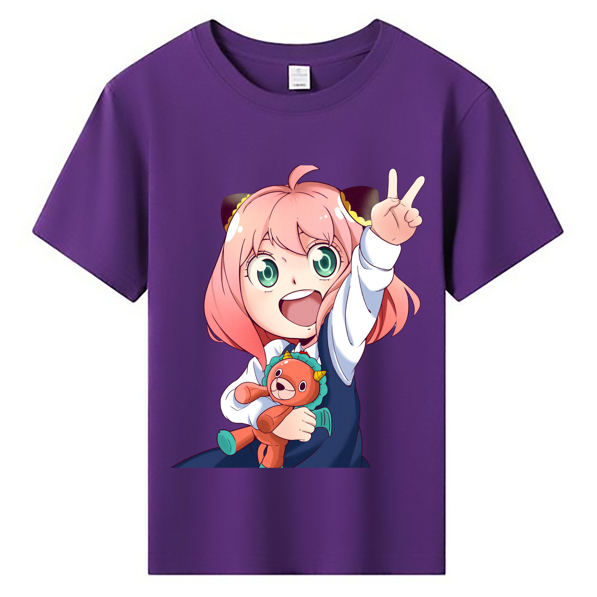 （画像用） SPY×FAMILY间谍家家酒 綿100％キッズTシャツ（フロントプリント）