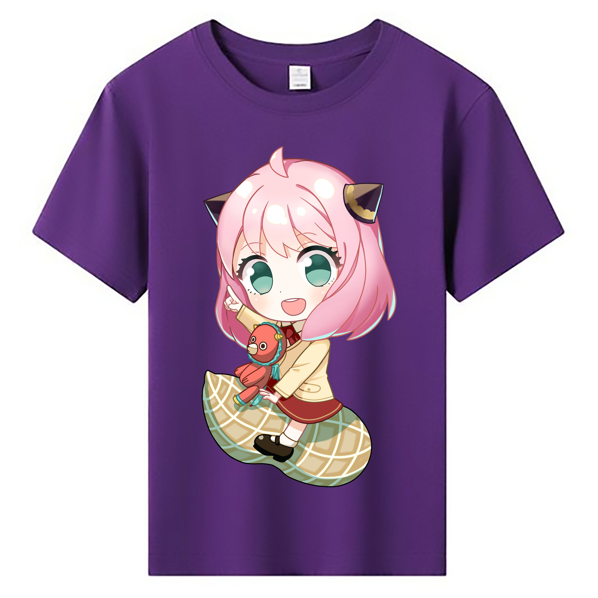 （画像用） SPY×FAMILY间谍家家酒 綿100％キッズTシャツ（フロントプリント）