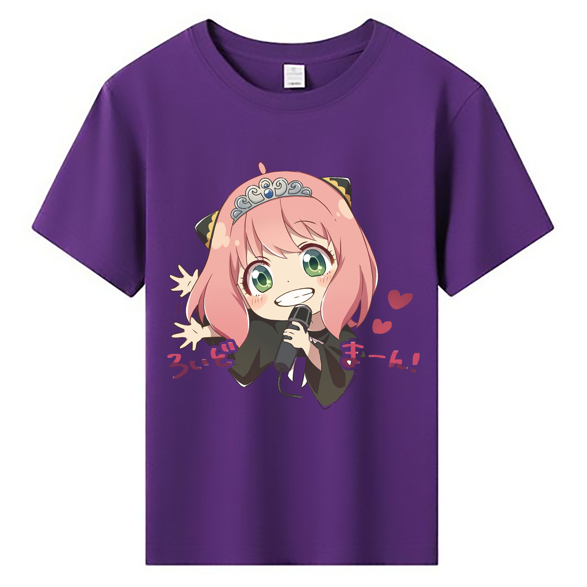 （画像用） SPY×FAMILY间谍家家酒 綿100％キッズTシャツ（フロントプリント）