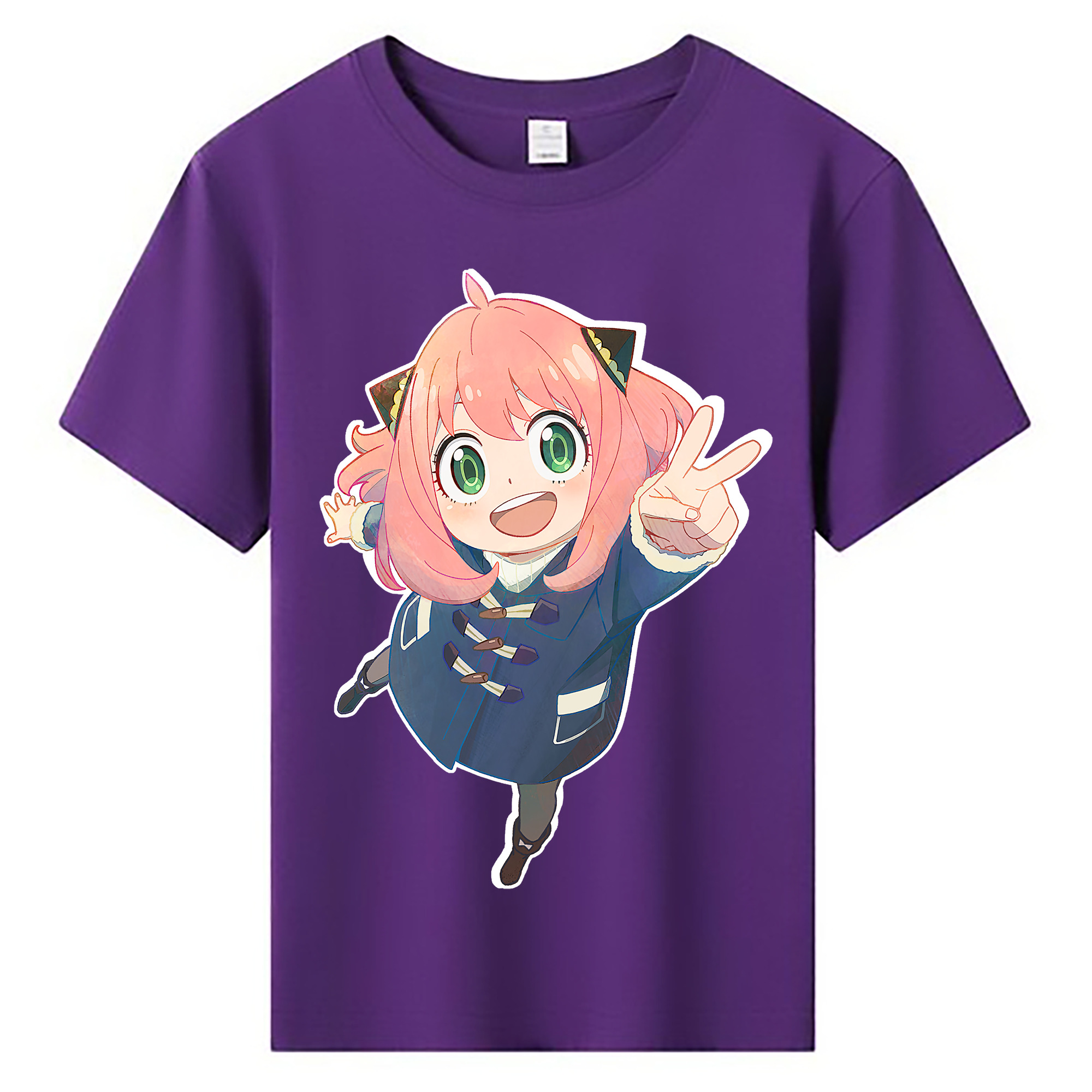 （画像用） SPY×FAMILY间谍家家酒 綿100％キッズTシャツ（フロントプリント）