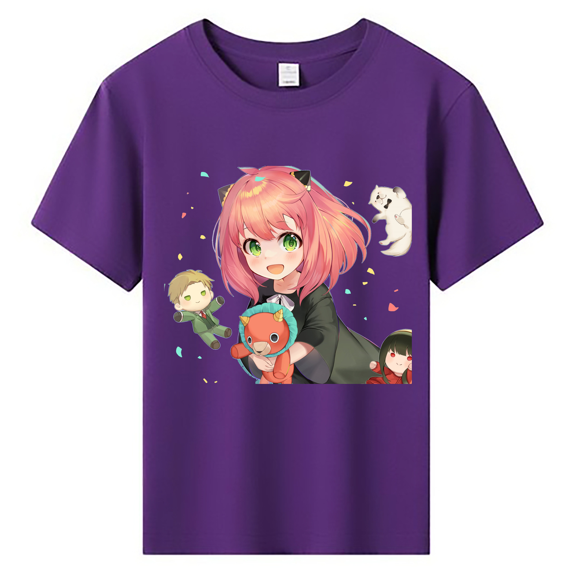 （画像用） SPY×FAMILY间谍家家酒 綿100％キッズTシャツ（フロントプリント）