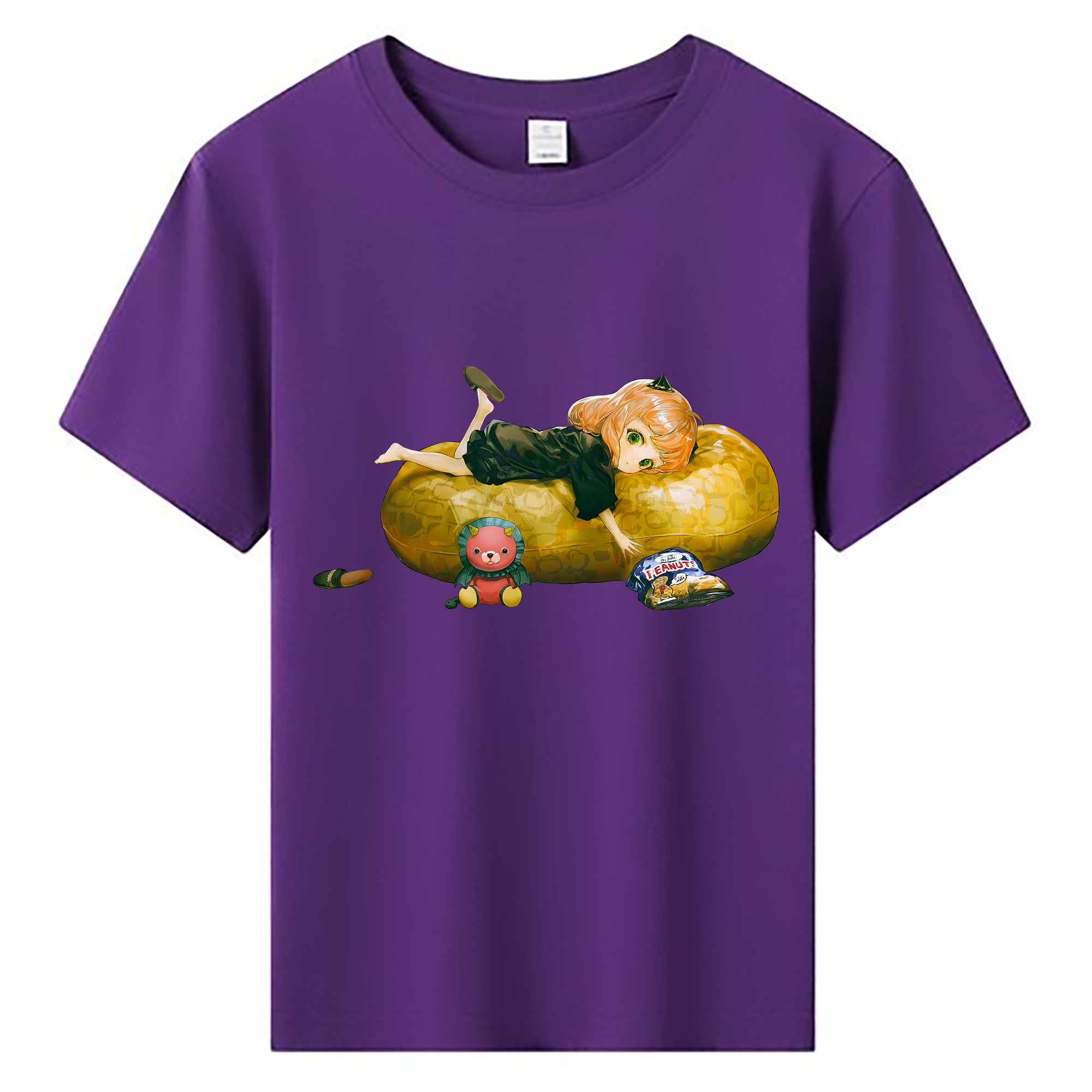 （画像用） SPY×FAMILY间谍家家酒 綿100％キッズTシャツ（フロントプリント）