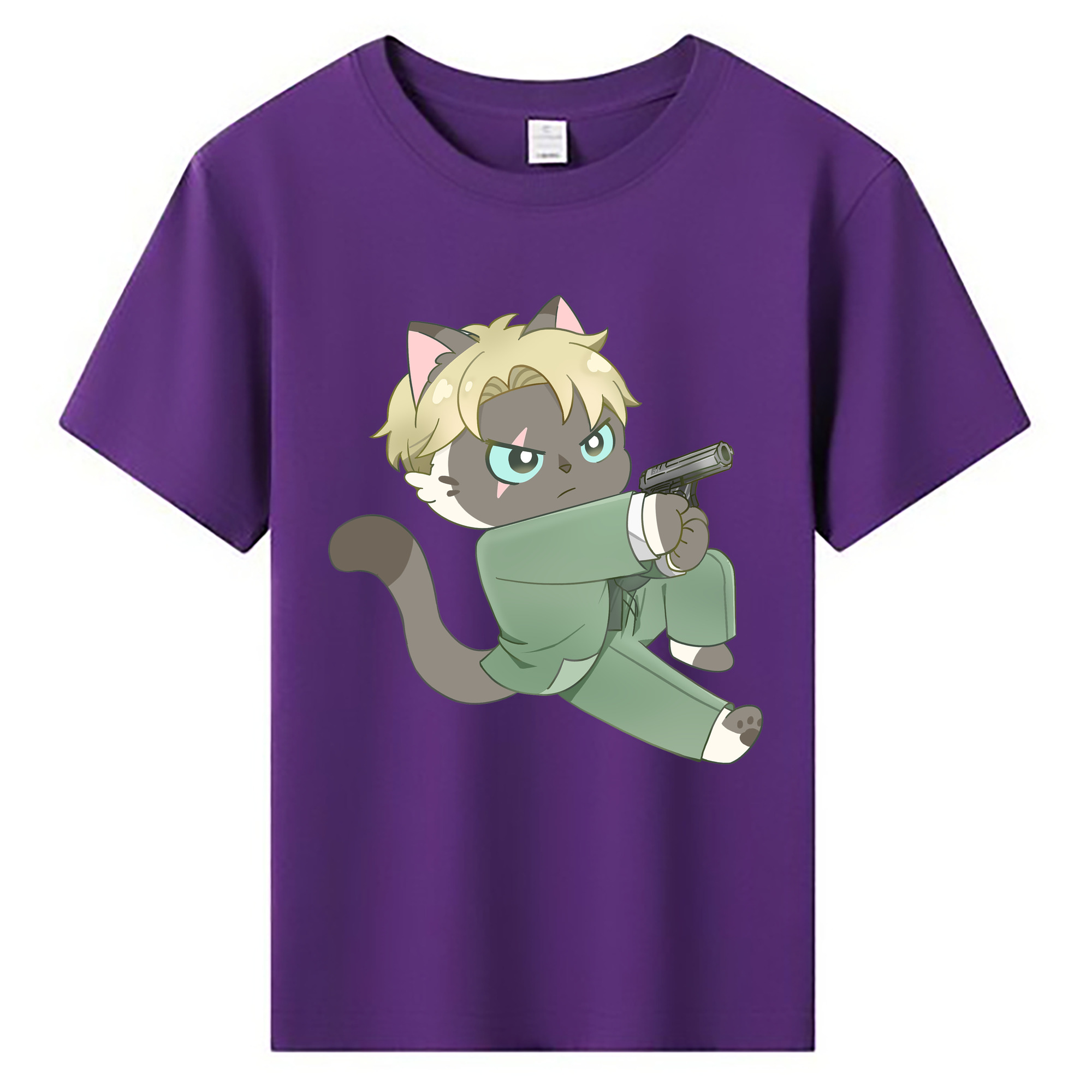 （画像用） SPY×FAMILY间谍家家酒 綿100％キッズTシャツ（フロントプリント）