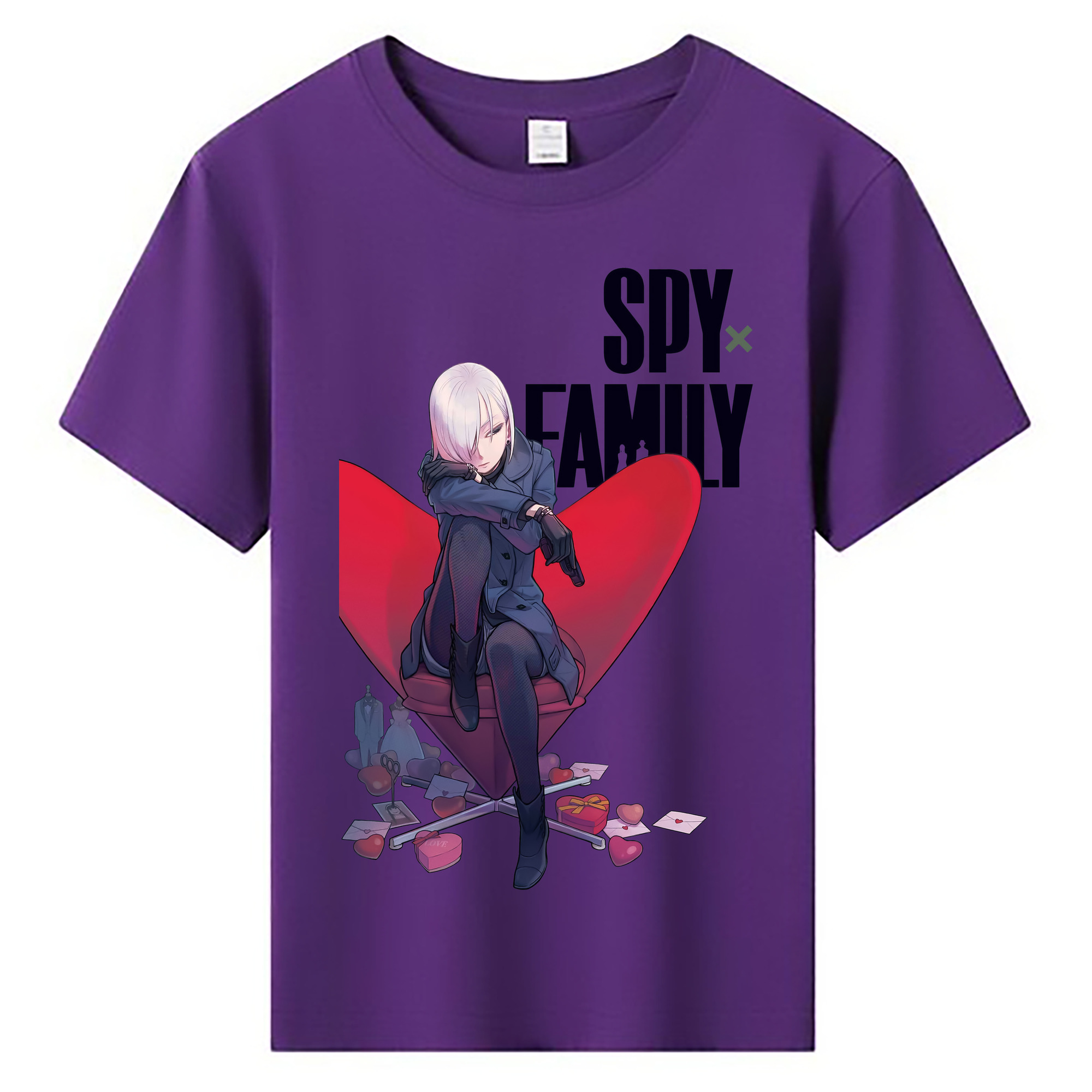 （画像用） SPY×FAMILY间谍家家酒 綿100％キッズTシャツ（フロントプリント）