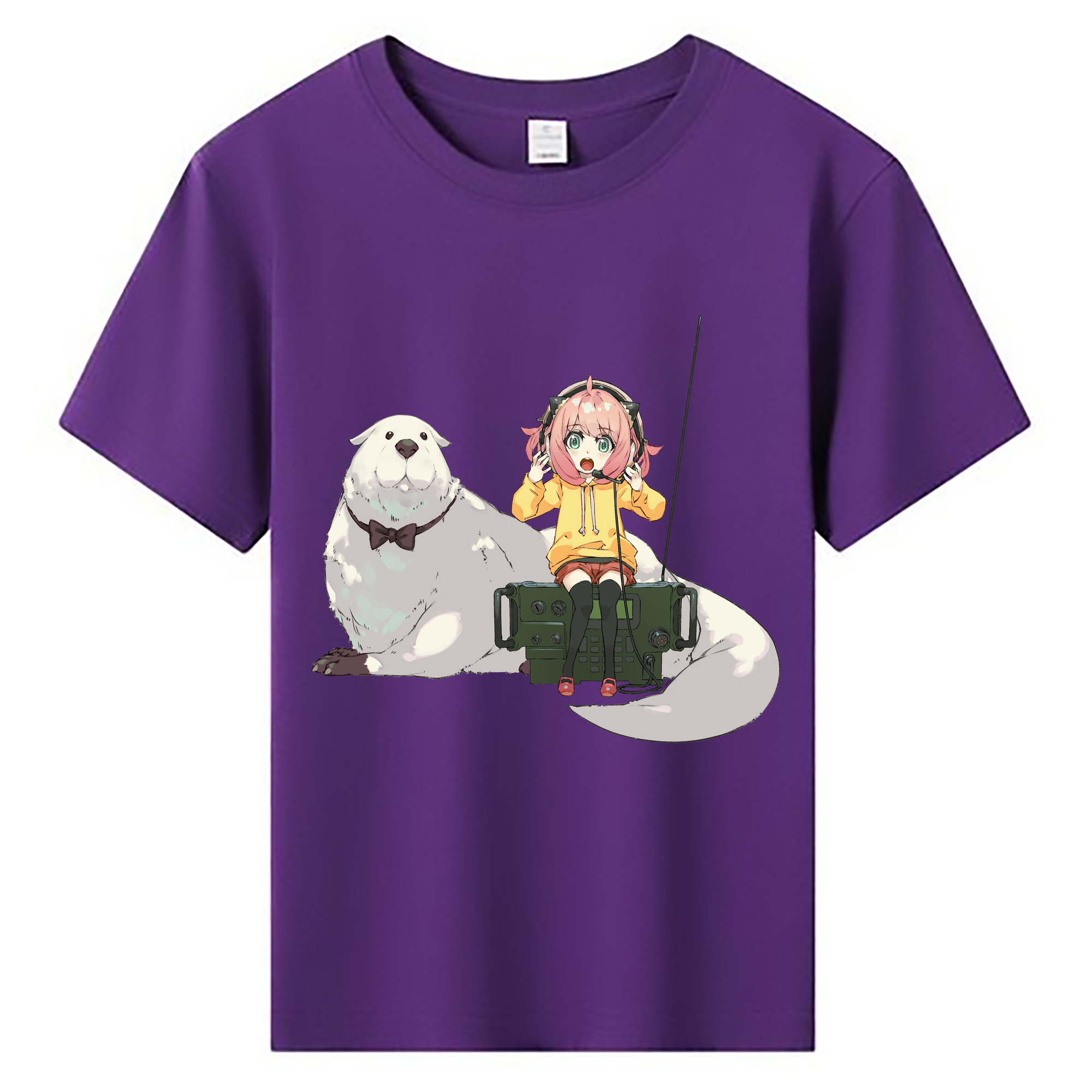 （画像用） SPY×FAMILY间谍家家酒 綿100％キッズTシャツ（フロントプリント）