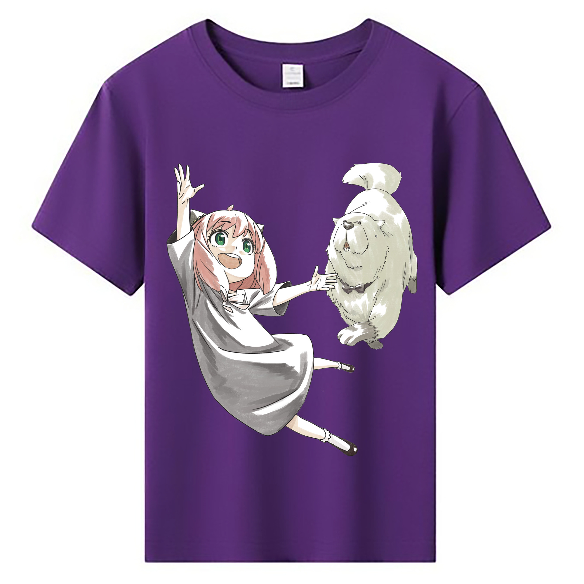 （画像用） SPY×FAMILY间谍家家酒 綿100％キッズTシャツ（フロントプリント）