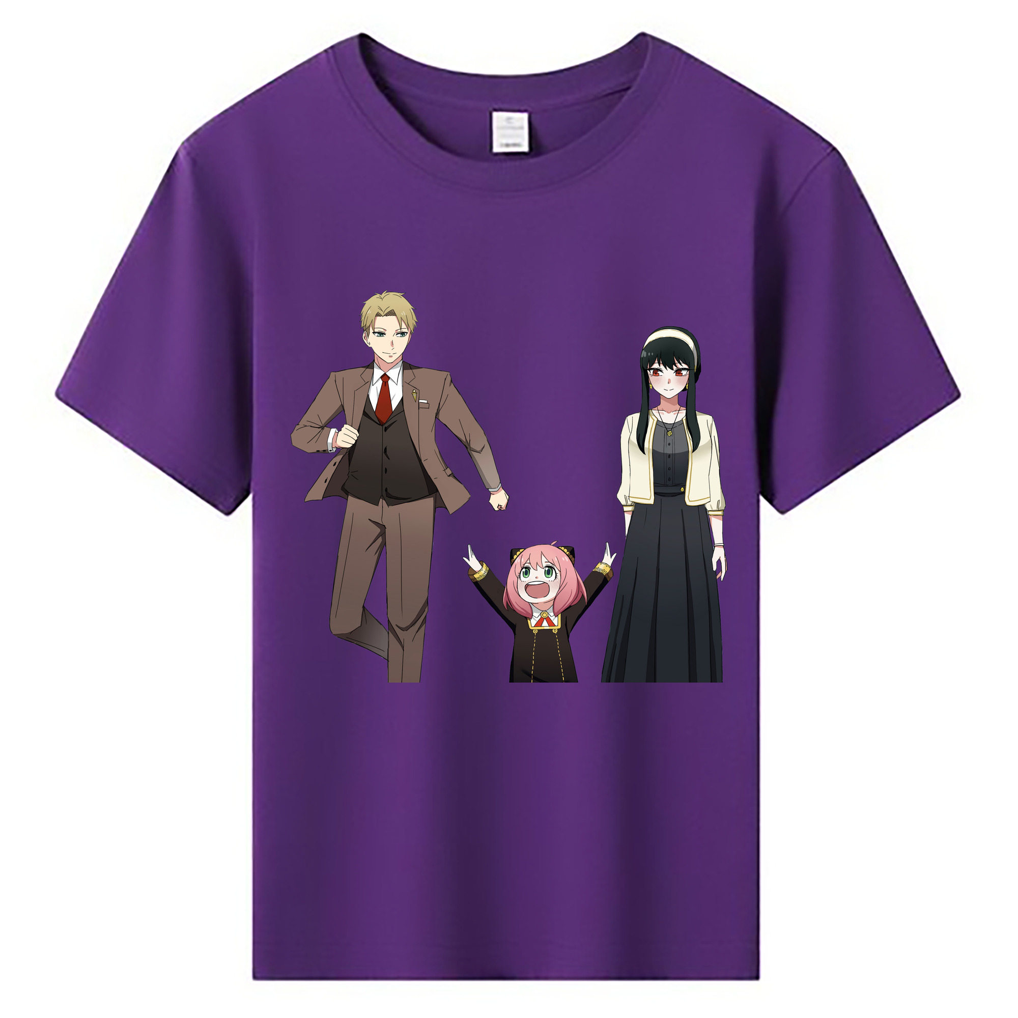 （画像用） SPY×FAMILY间谍家家酒 綿100％キッズTシャツ（フロントプリント）