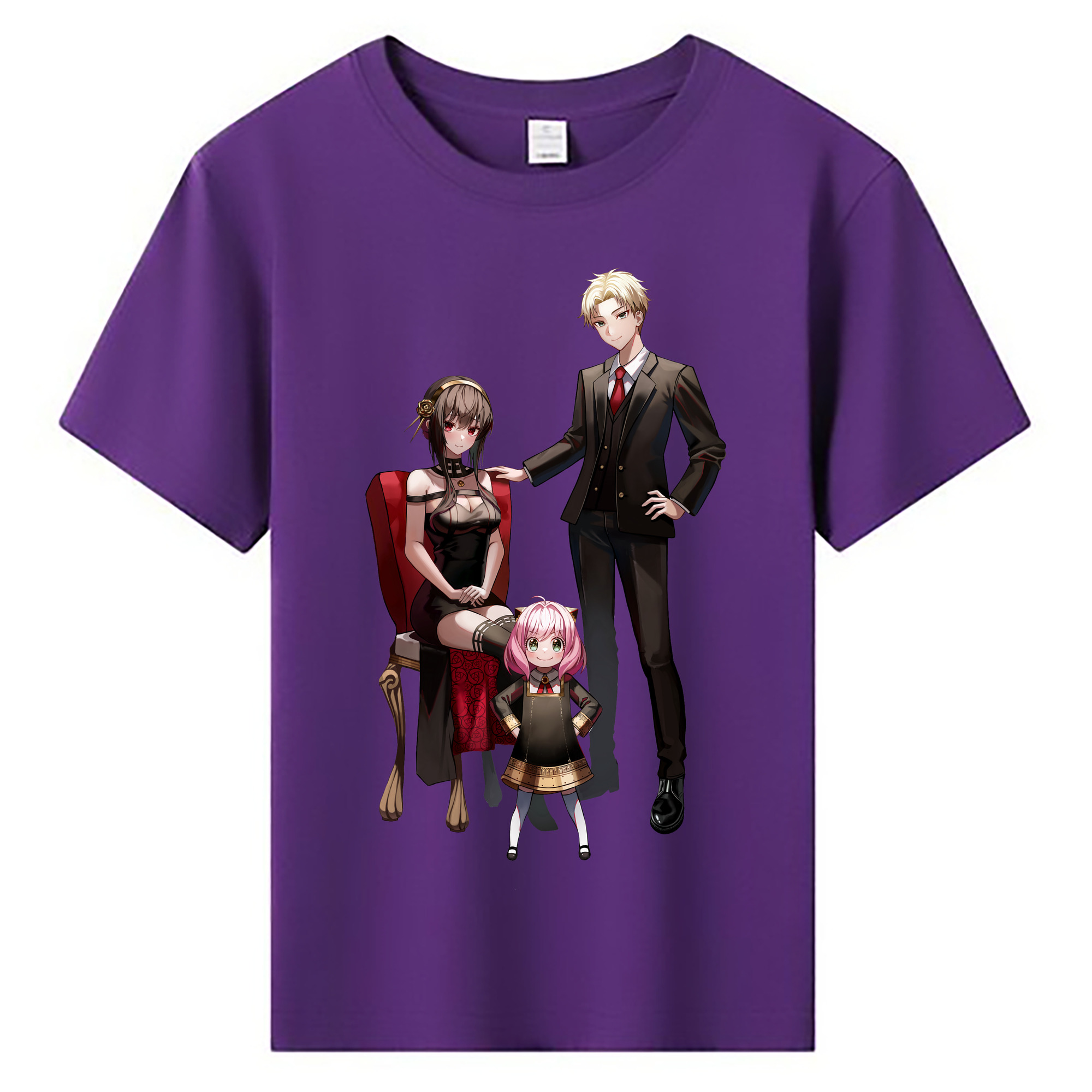 （画像用） SPY×FAMILY间谍家家酒 綿100％キッズTシャツ（フロントプリント）