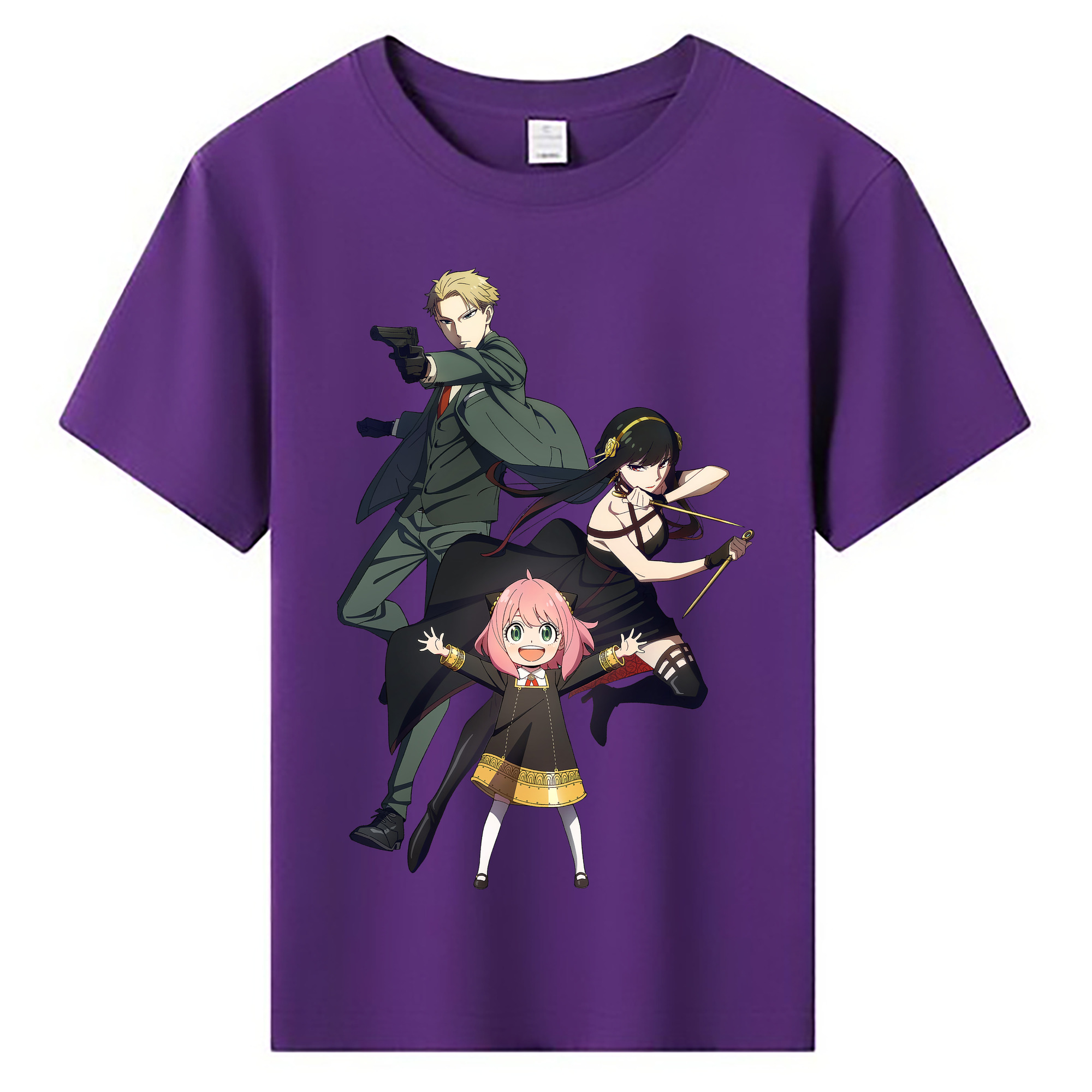 （画像用） SPY×FAMILY间谍家家酒 綿100％キッズTシャツ（フロントプリント）