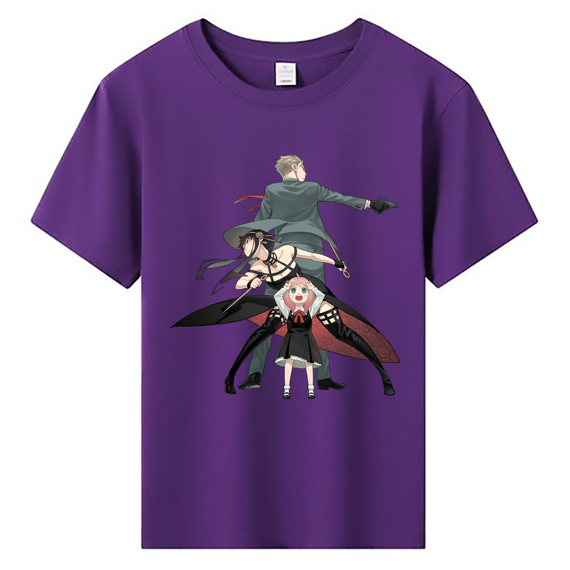 （画像用） SPY×FAMILY间谍家家酒 綿100％キッズTシャツ（フロントプリント）