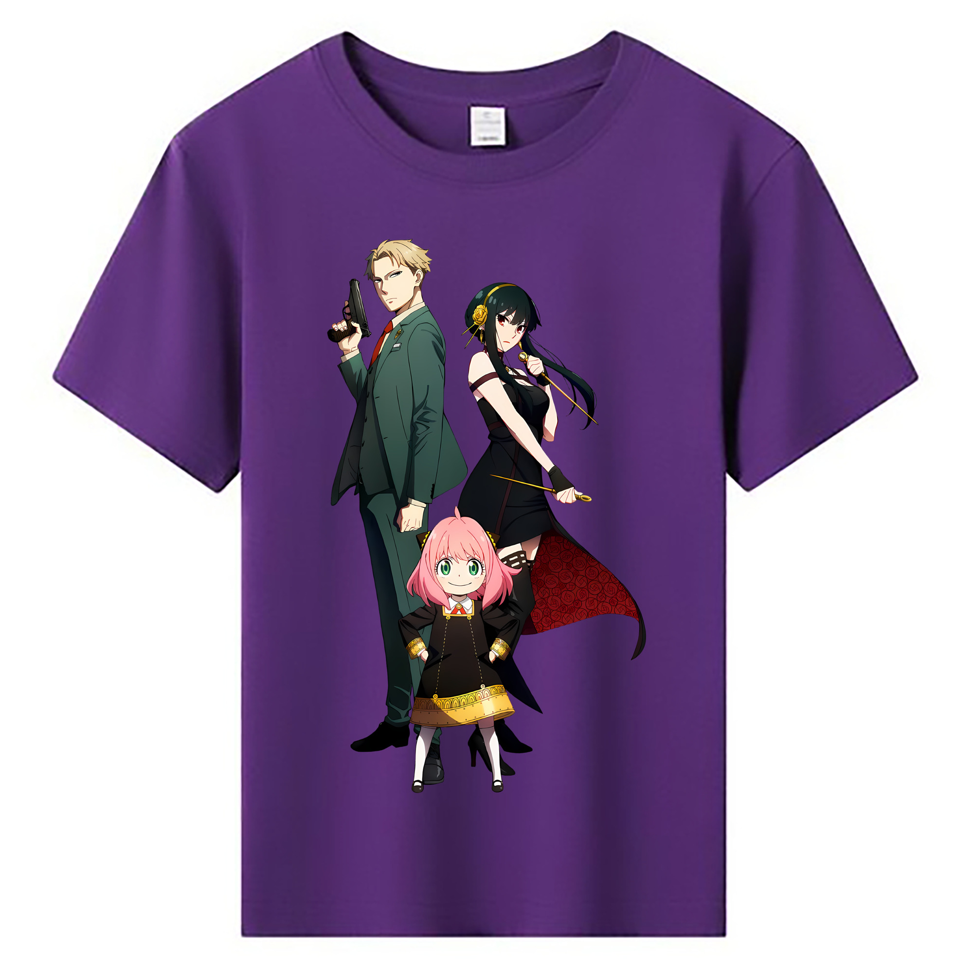 （画像用） SPY×FAMILY间谍家家酒 綿100％キッズTシャツ（フロントプリント）
