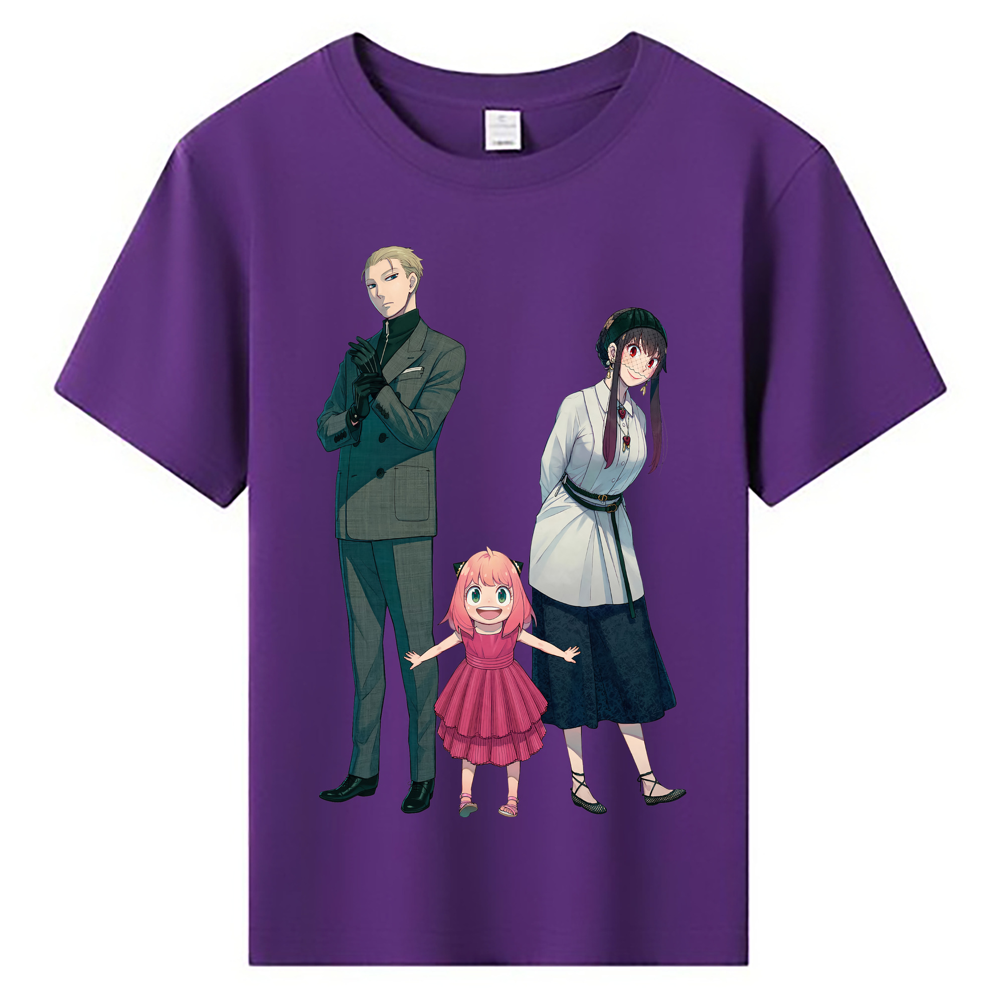 （画像用） SPY×FAMILY间谍家家酒 綿100％キッズTシャツ（フロントプリント）