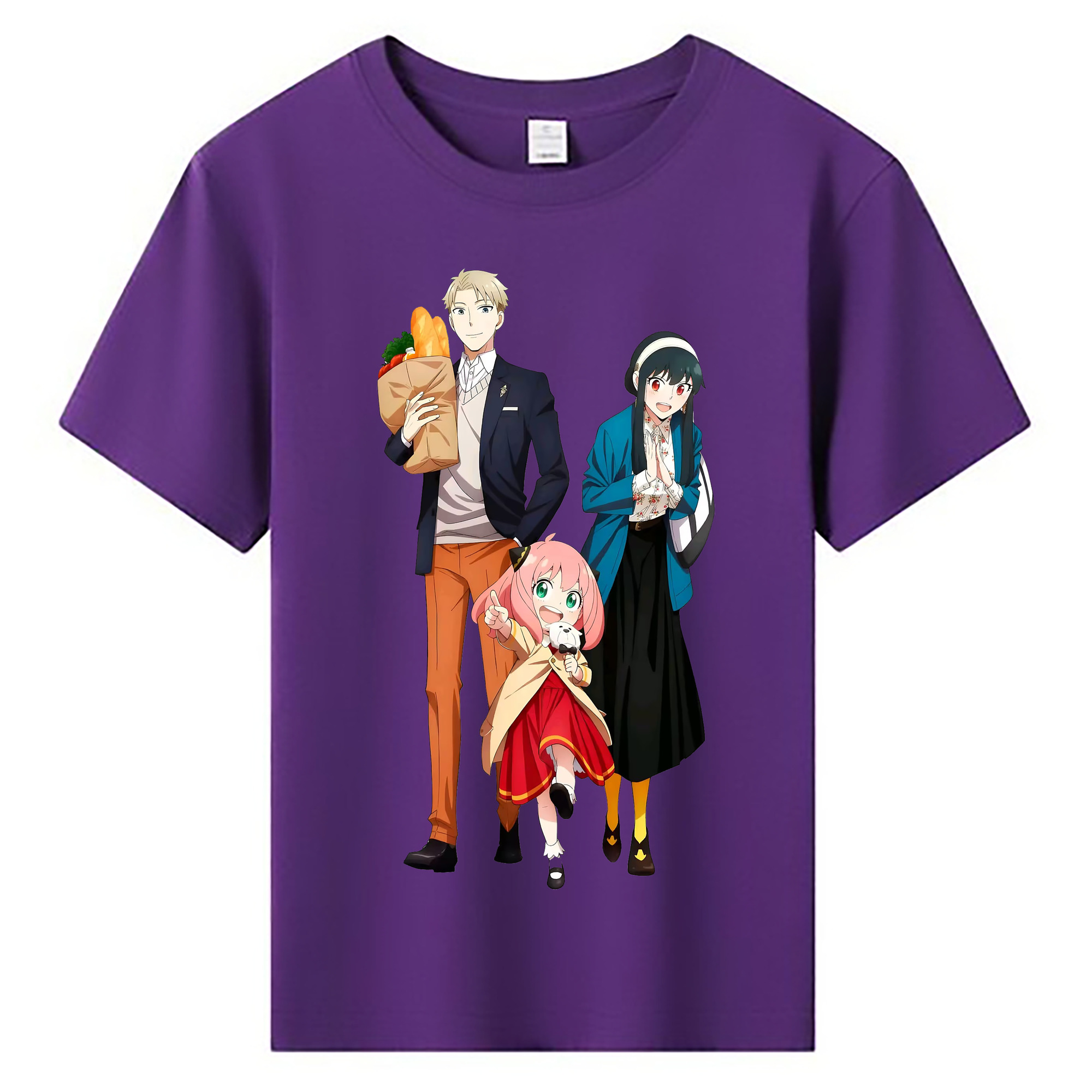 （画像用） SPY×FAMILY间谍家家酒 綿100％キッズTシャツ（フロントプリント）