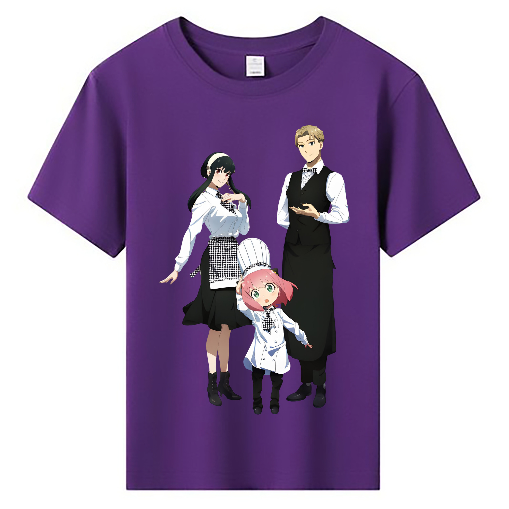 （画像用） SPY×FAMILY间谍家家酒 綿100％キッズTシャツ（フロントプリント）
