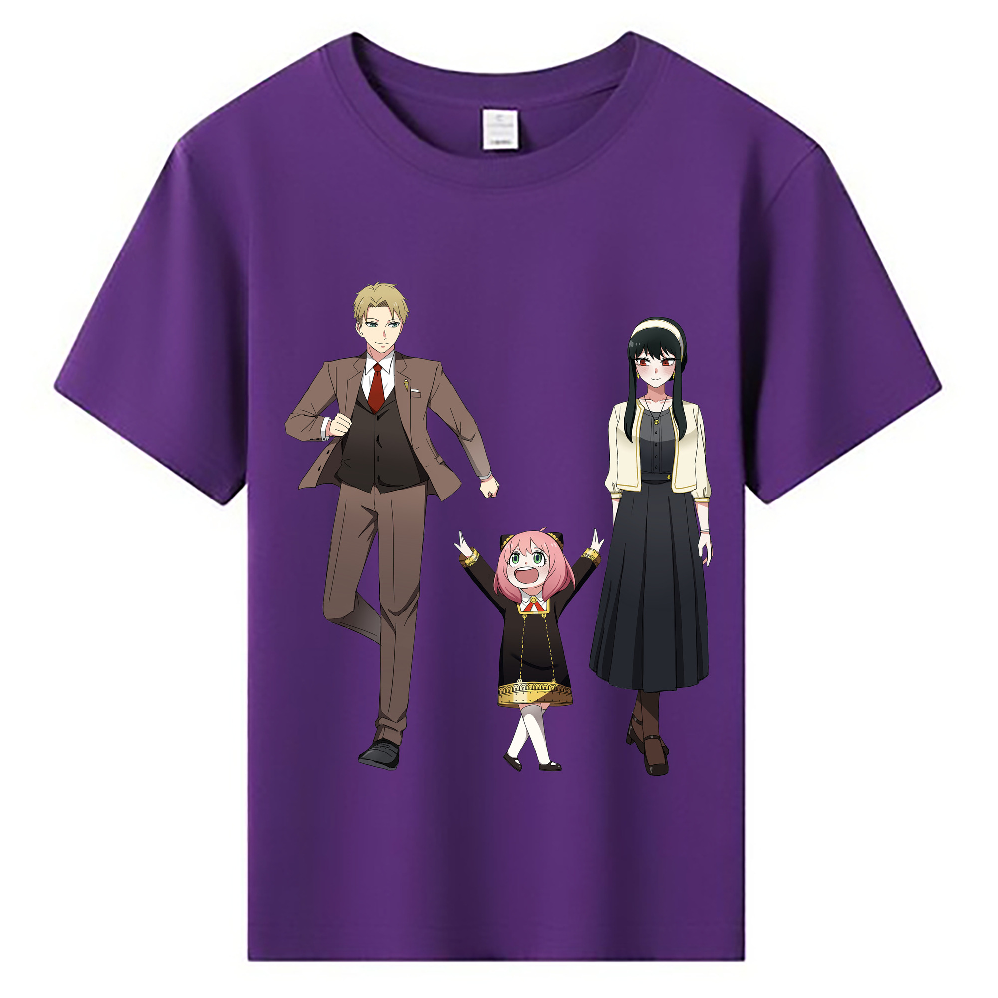 （画像用） SPY×FAMILY间谍家家酒 綿100％キッズTシャツ（フロントプリント）
