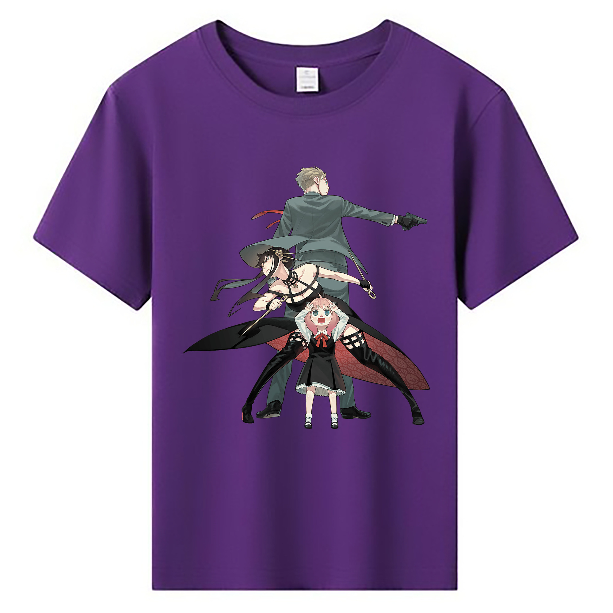 （画像用） SPY×FAMILY间谍家家酒 綿100％キッズTシャツ（フロントプリント）