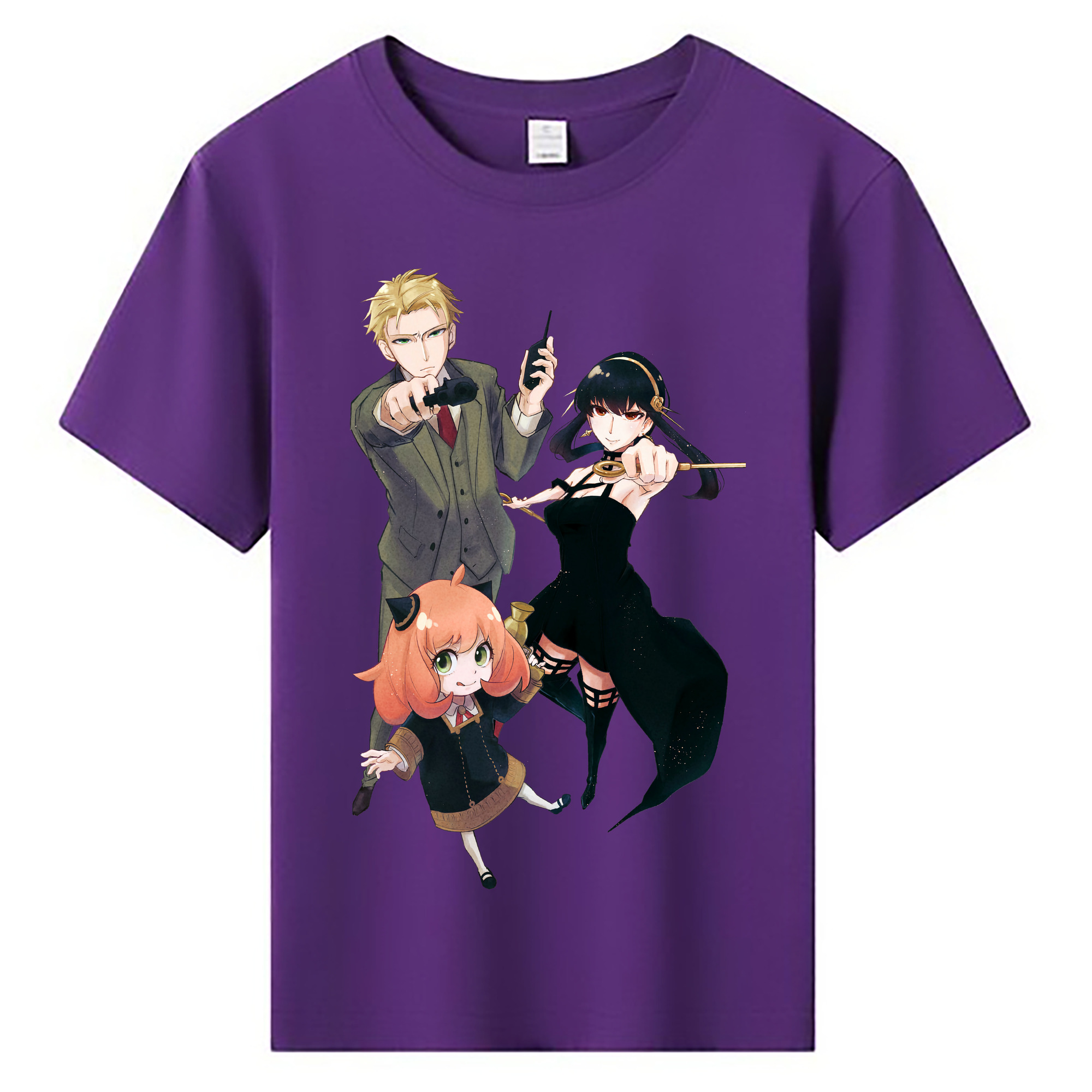 （画像用） SPY×FAMILY间谍家家酒 綿100％キッズTシャツ（フロントプリント）