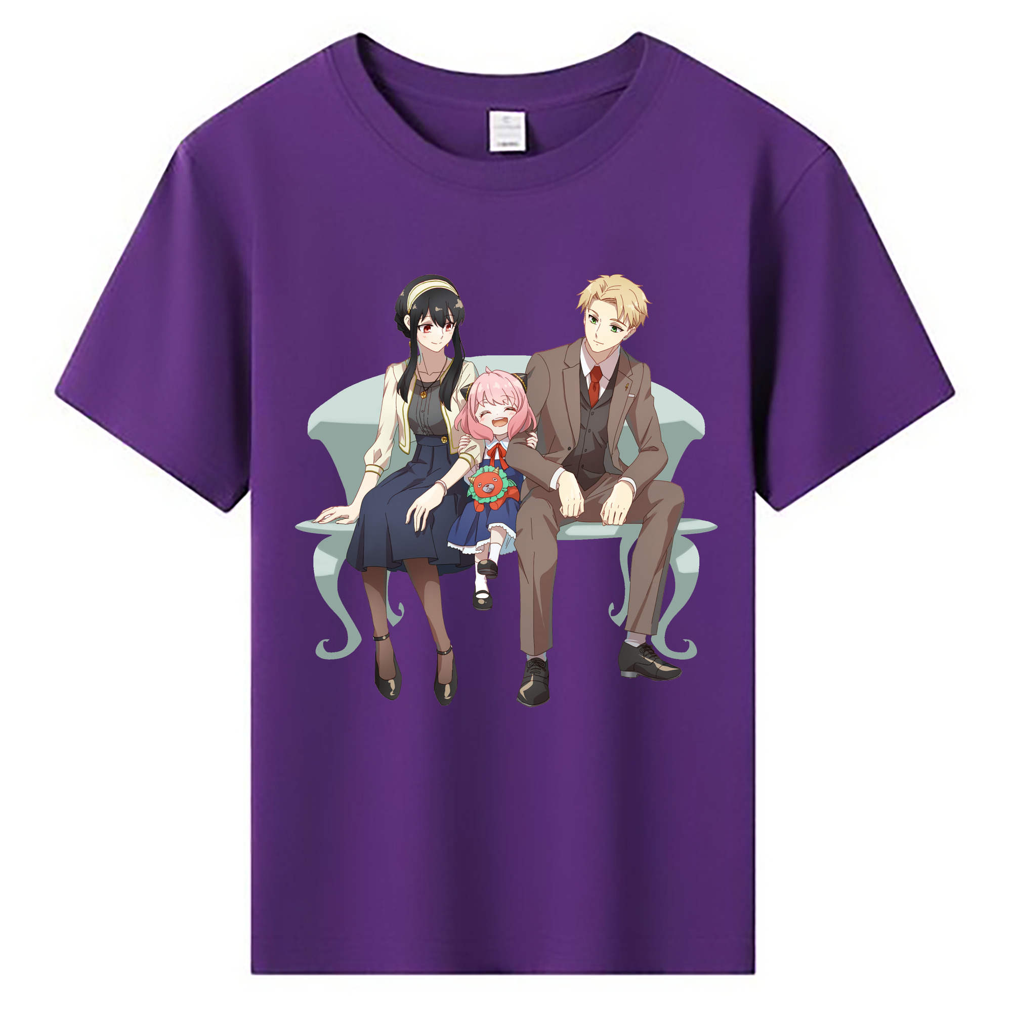 （画像用） SPY×FAMILY间谍家家酒 綿100％キッズTシャツ（フロントプリント）