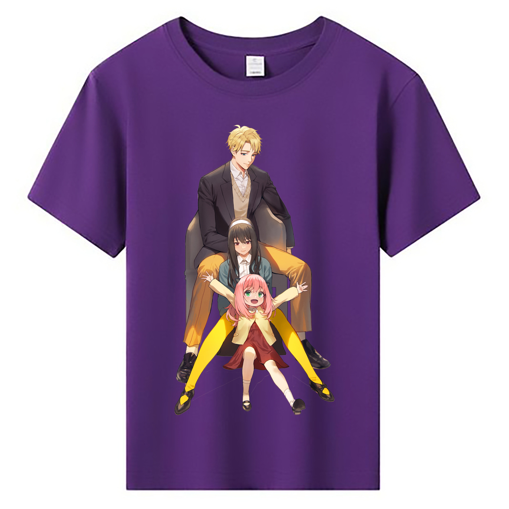 （画像用） SPY×FAMILY间谍家家酒 綿100％キッズTシャツ（フロントプリント）