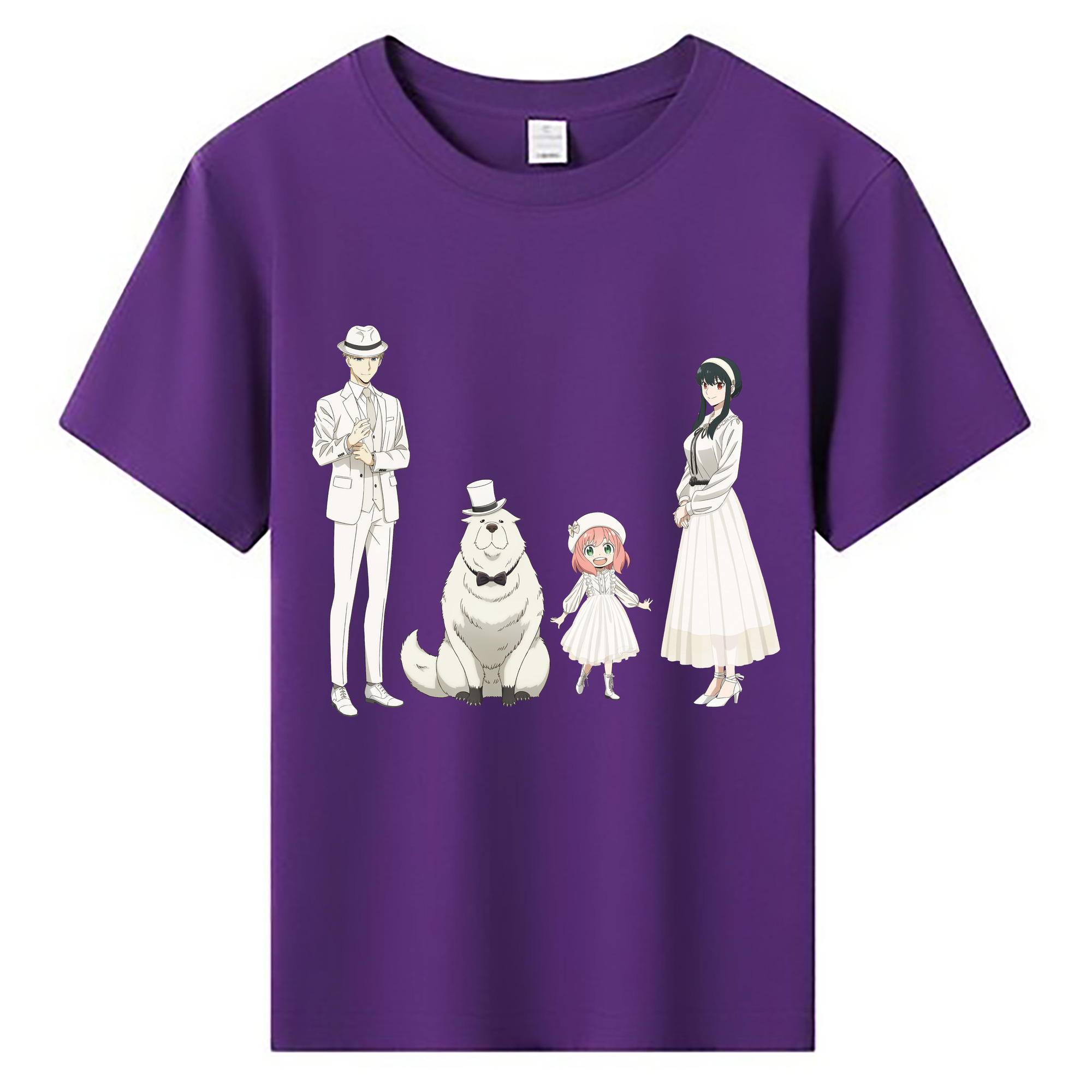 （画像用） SPY×FAMILY间谍家家酒 綿100％キッズTシャツ（フロントプリント）