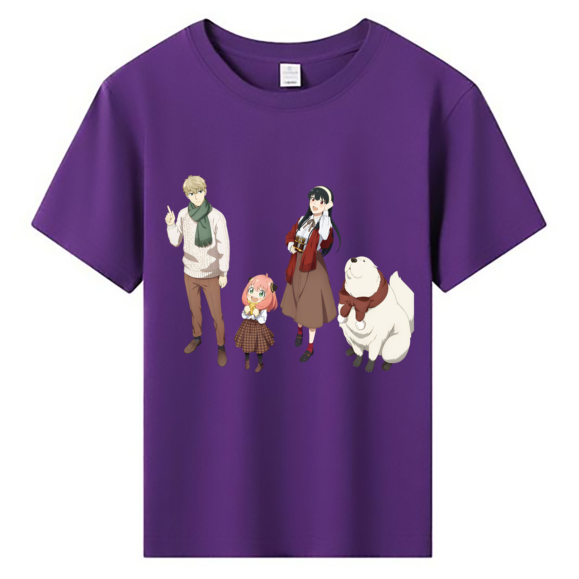 （画像用） SPY×FAMILY间谍家家酒 綿100％キッズTシャツ（フロントプリント）