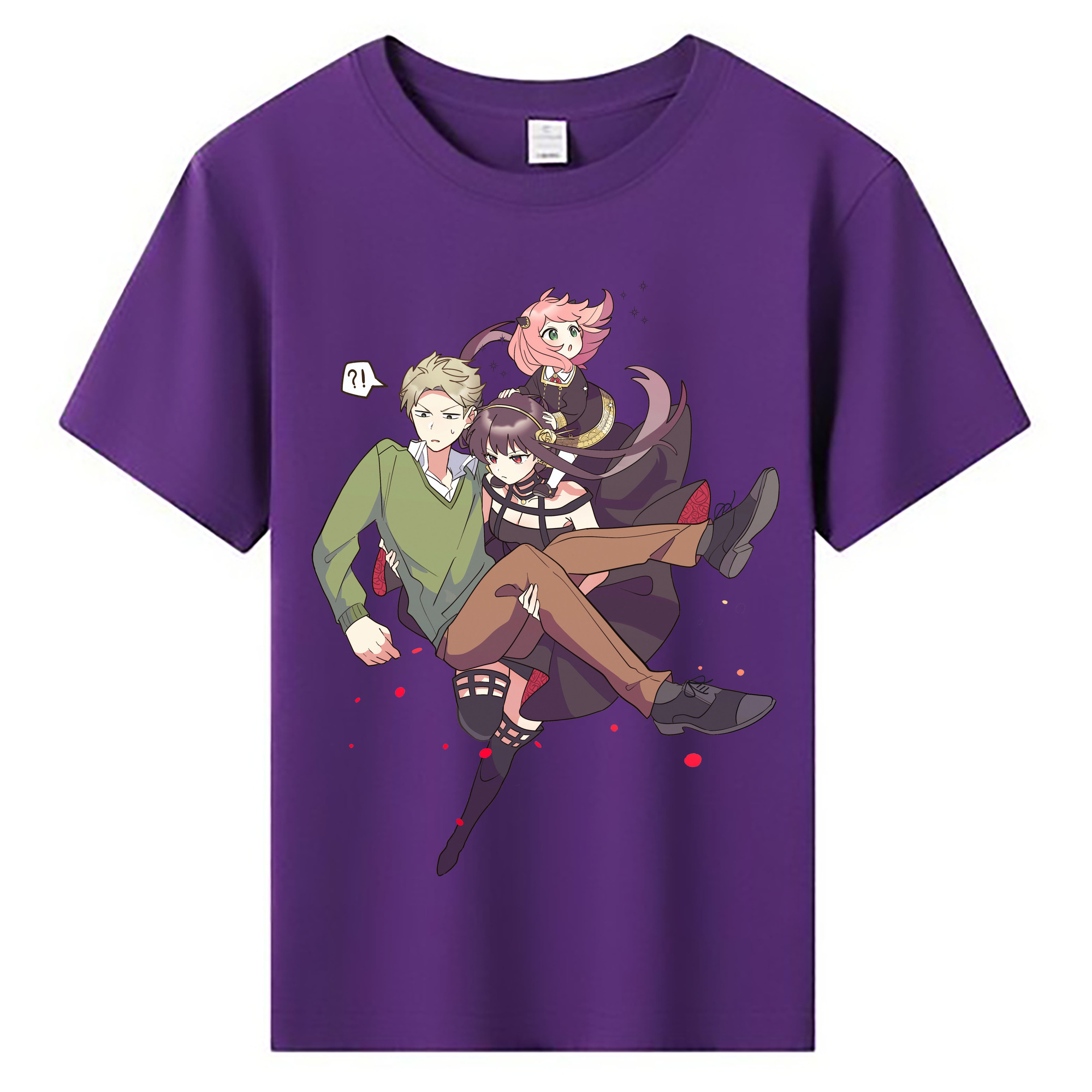 （画像用） SPY×FAMILY间谍家家酒 綿100％キッズTシャツ（フロントプリント）