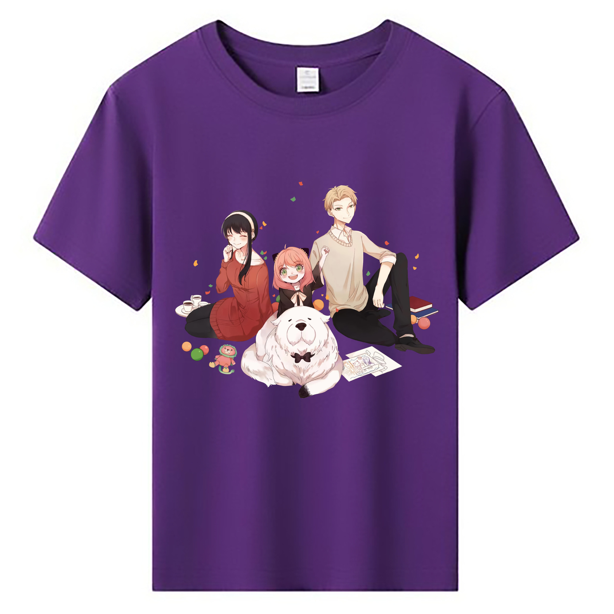 （画像用） SPY×FAMILY间谍家家酒 綿100％キッズTシャツ（フロントプリント）