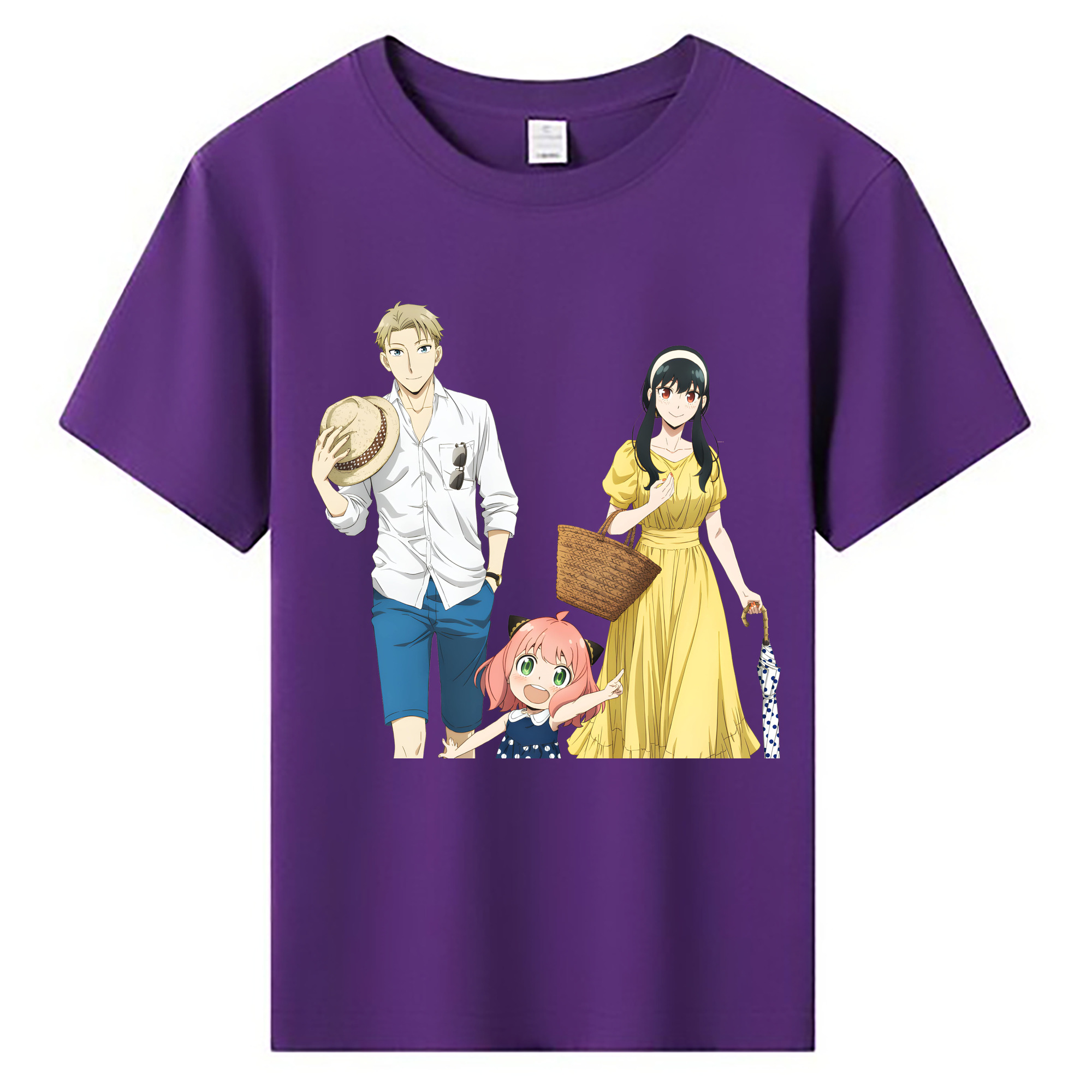 （画像用） SPY×FAMILY间谍家家酒 綿100％キッズTシャツ（フロントプリント）