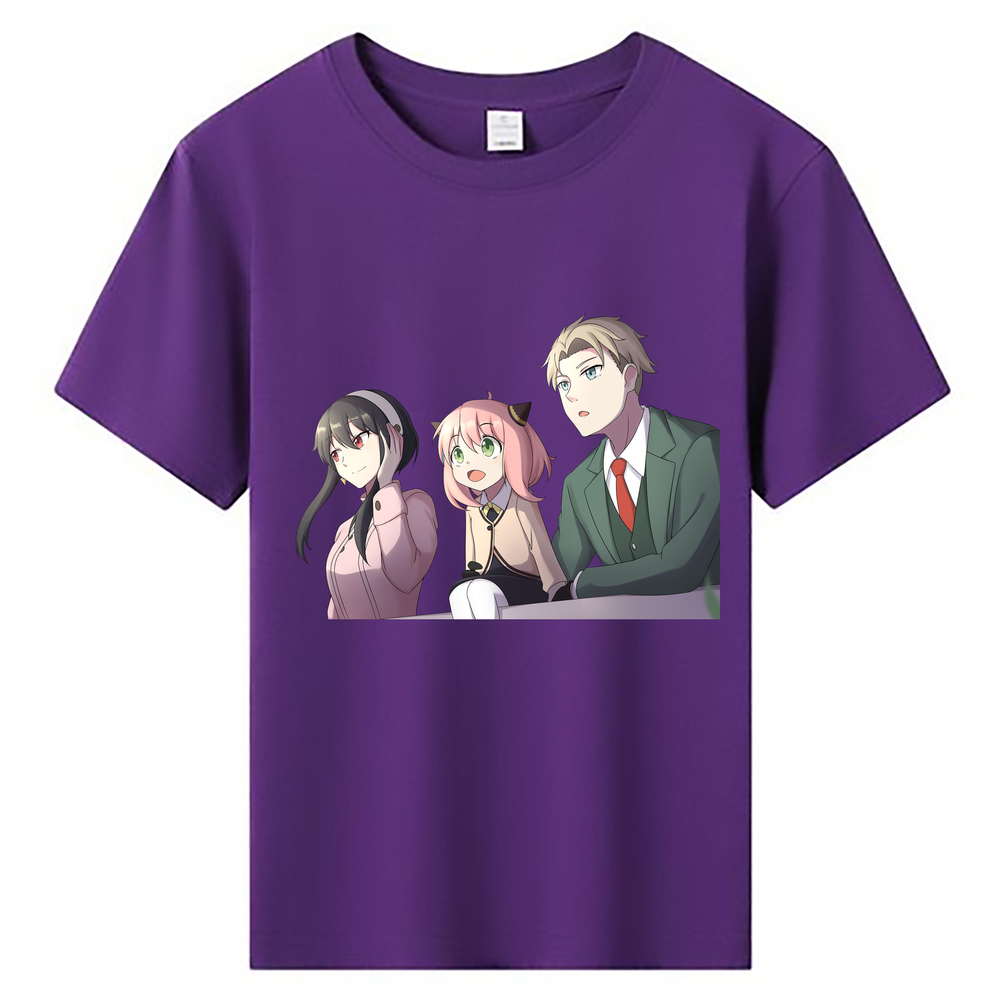 （画像用） SPY×FAMILY间谍家家酒 綿100％キッズTシャツ（フロントプリント）
