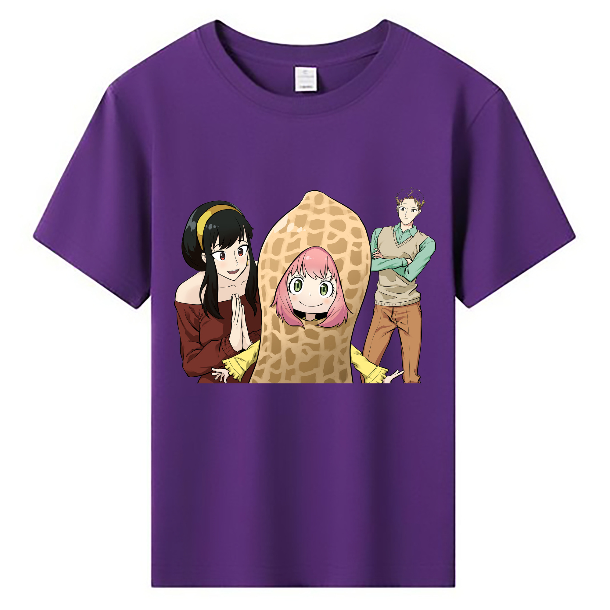（画像用） SPY×FAMILY间谍家家酒 綿100％キッズTシャツ（フロントプリント）