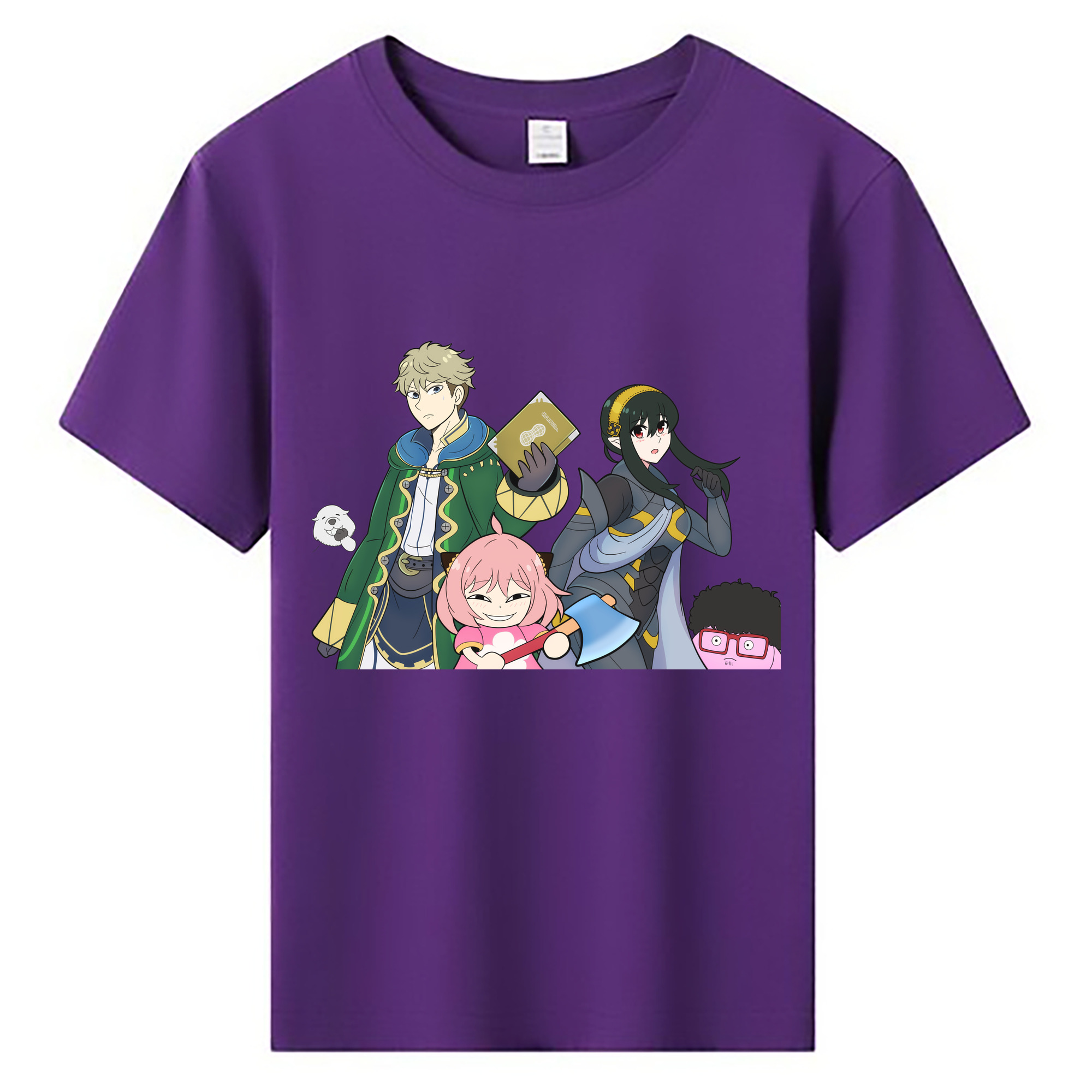 （画像用） SPY×FAMILY间谍家家酒 綿100％キッズTシャツ（フロントプリント）