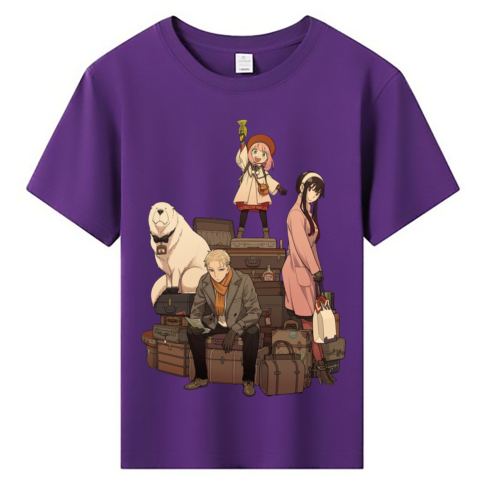 （画像用） SPY×FAMILY间谍家家酒 綿100％キッズTシャツ（フロントプリント）