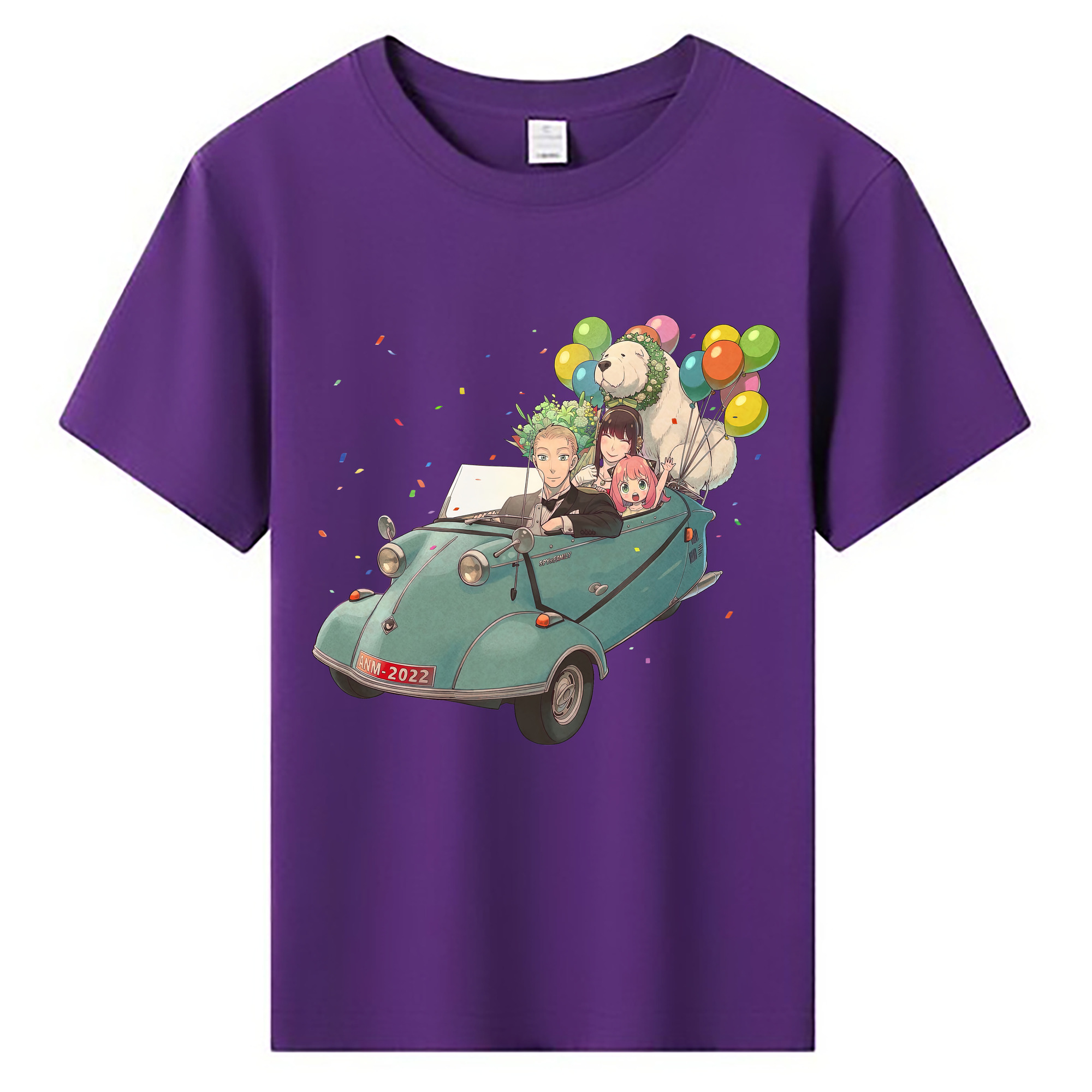 （画像用） SPY×FAMILY间谍家家酒 綿100％キッズTシャツ（フロントプリント）