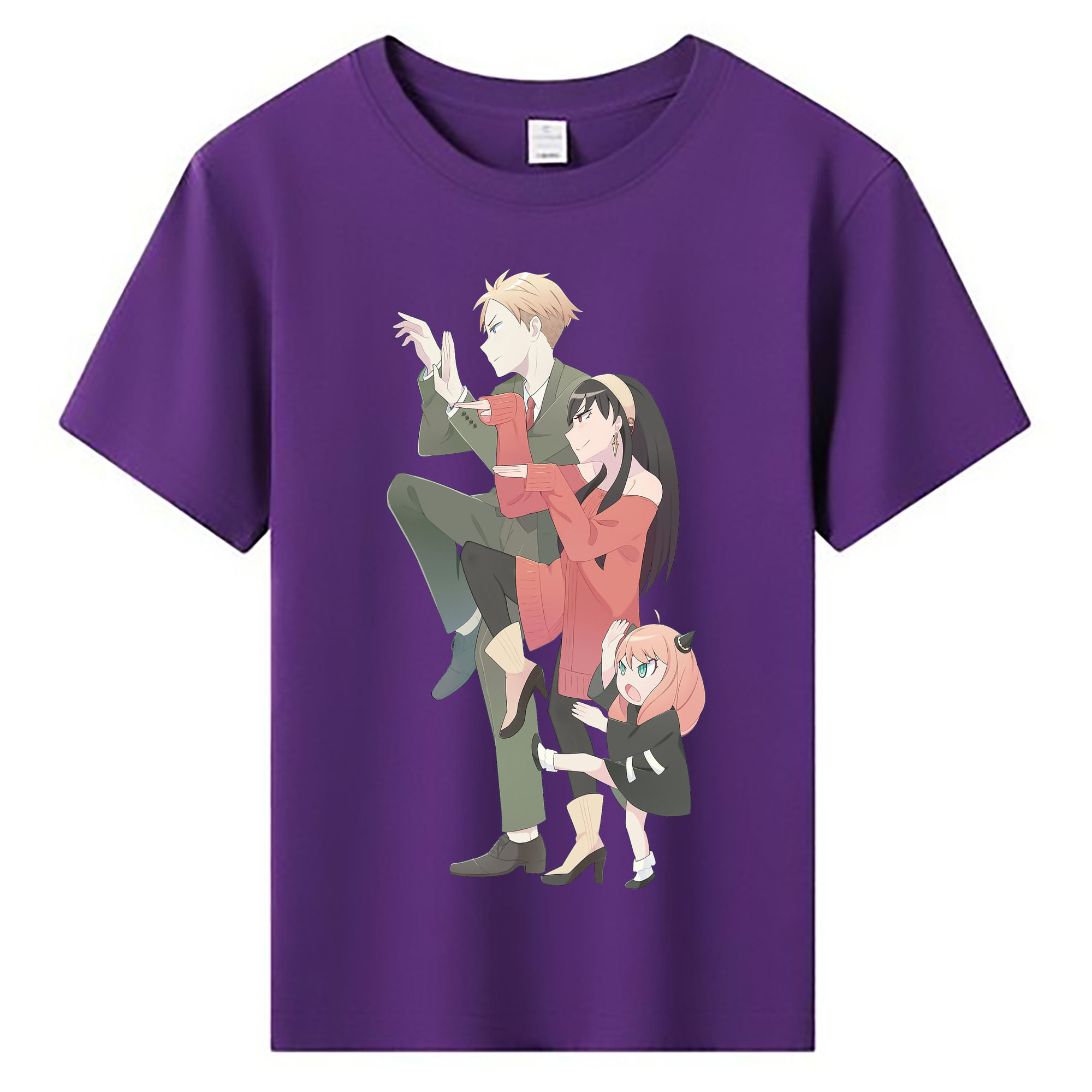 （画像用） SPY×FAMILY间谍家家酒 綿100％キッズTシャツ（フロントプリント）