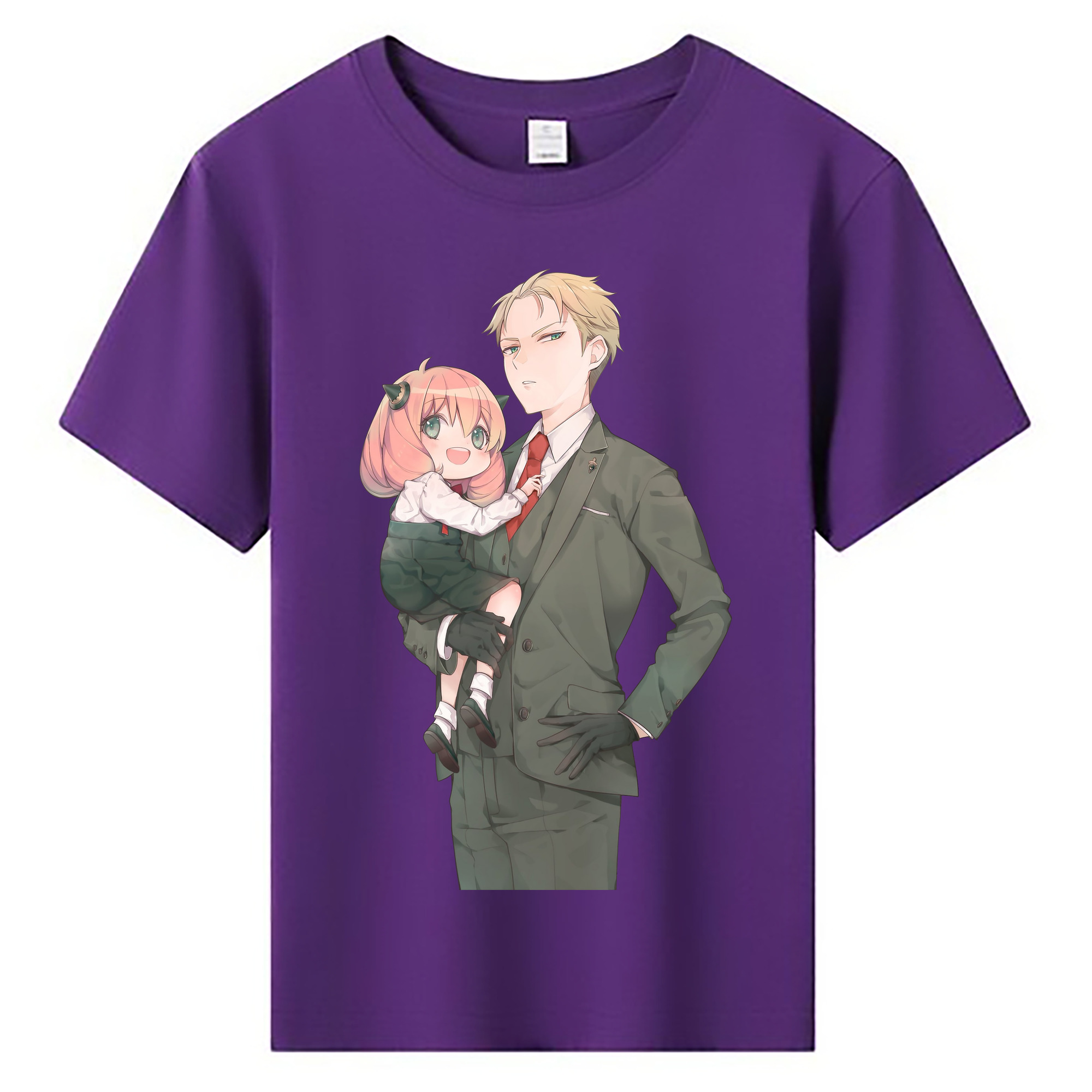 （画像用） SPY×FAMILY间谍家家酒 綿100％キッズTシャツ（フロントプリント）