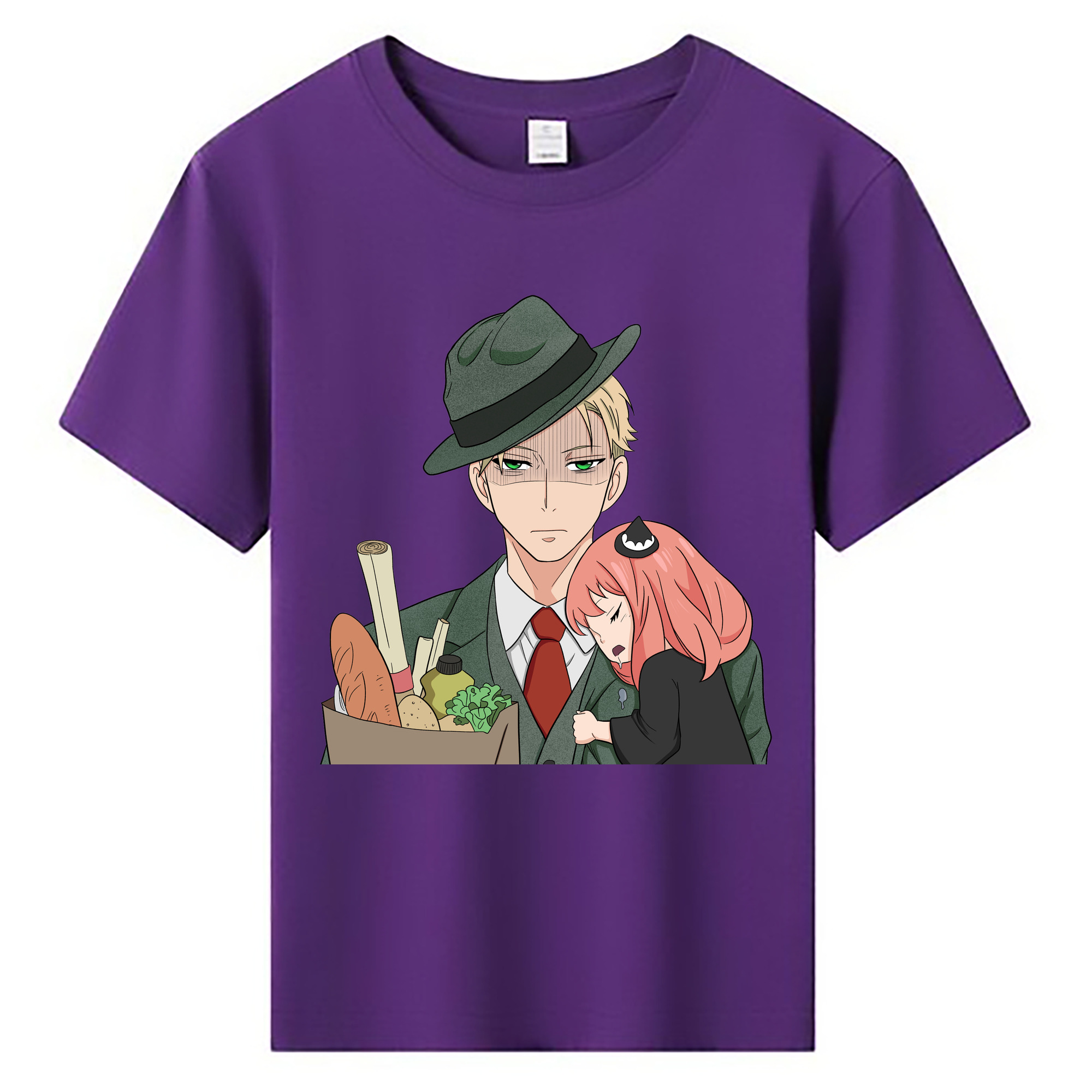 （画像用） SPY×FAMILY间谍家家酒 綿100％キッズTシャツ（フロントプリント）