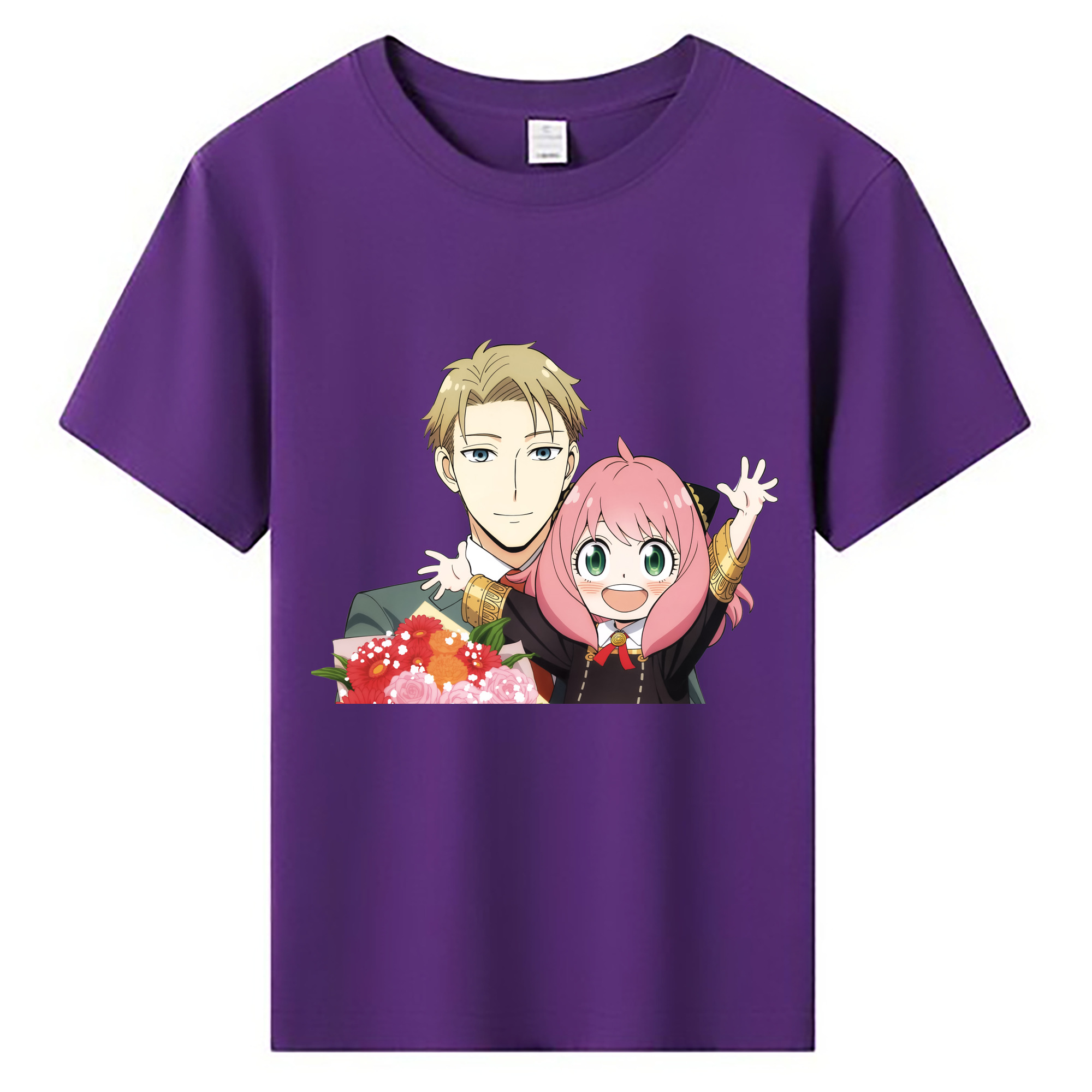 （画像用） SPY×FAMILY间谍家家酒 綿100％キッズTシャツ（フロントプリント）