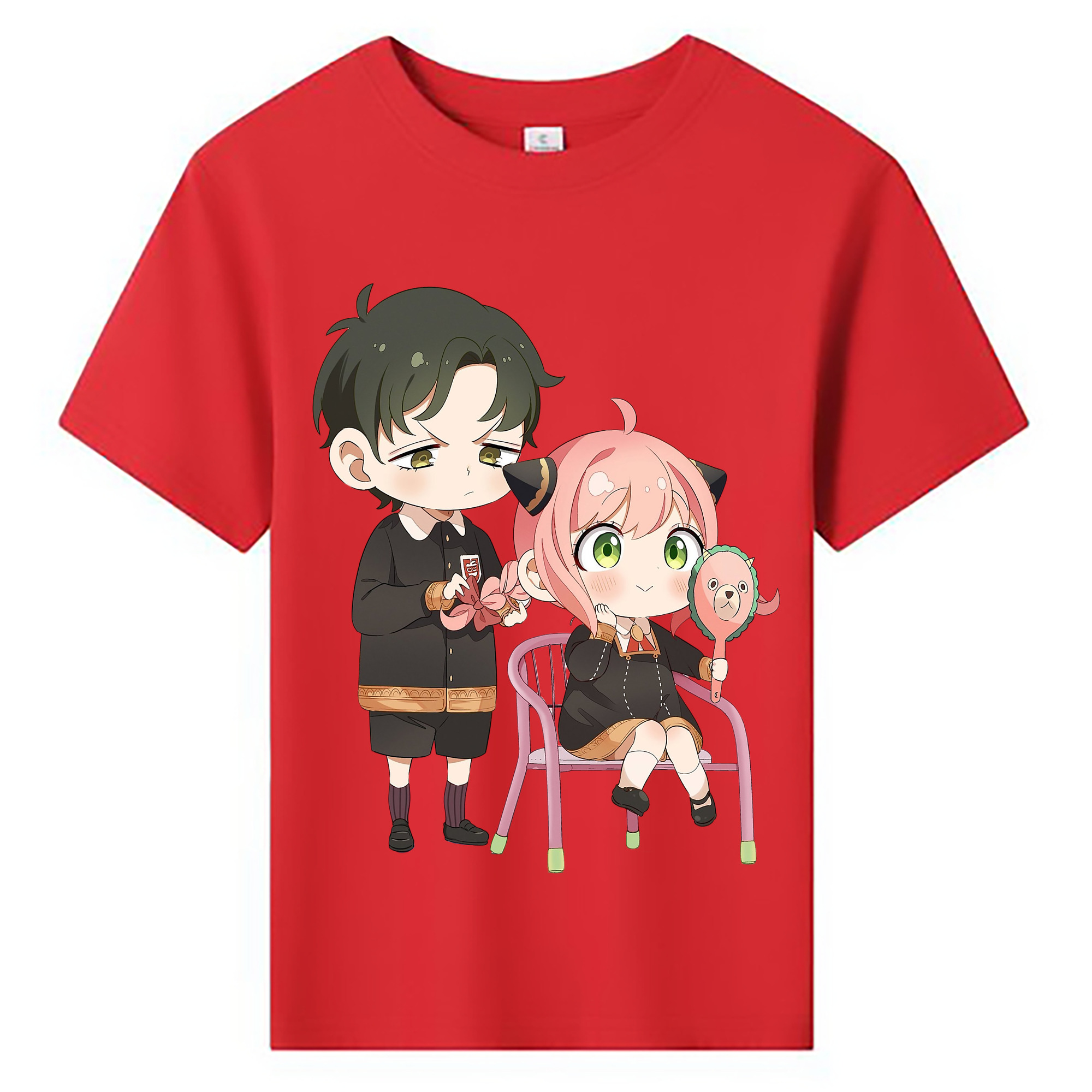 （画像用） SPY×FAMILY间谍家家酒 綿100％キッズTシャツ（フロントプリント）