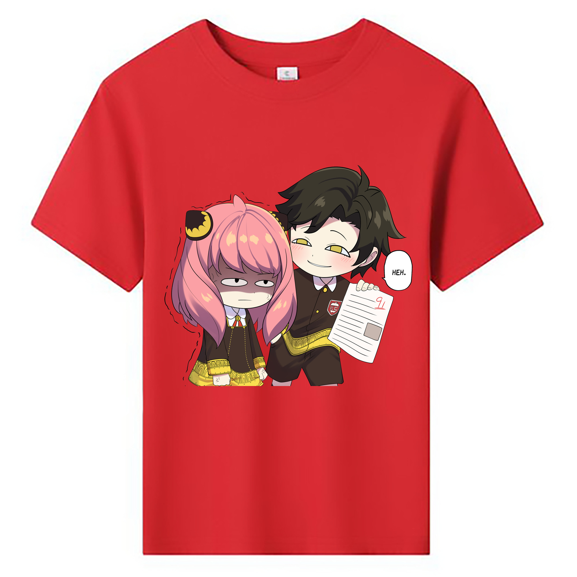 （画像用） SPY×FAMILY间谍家家酒 綿100％キッズTシャツ（フロントプリント）