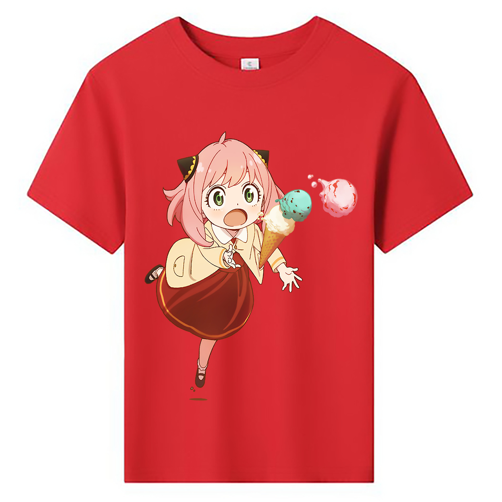 （画像用） SPY×FAMILY间谍家家酒 綿100％キッズTシャツ（フロントプリント）