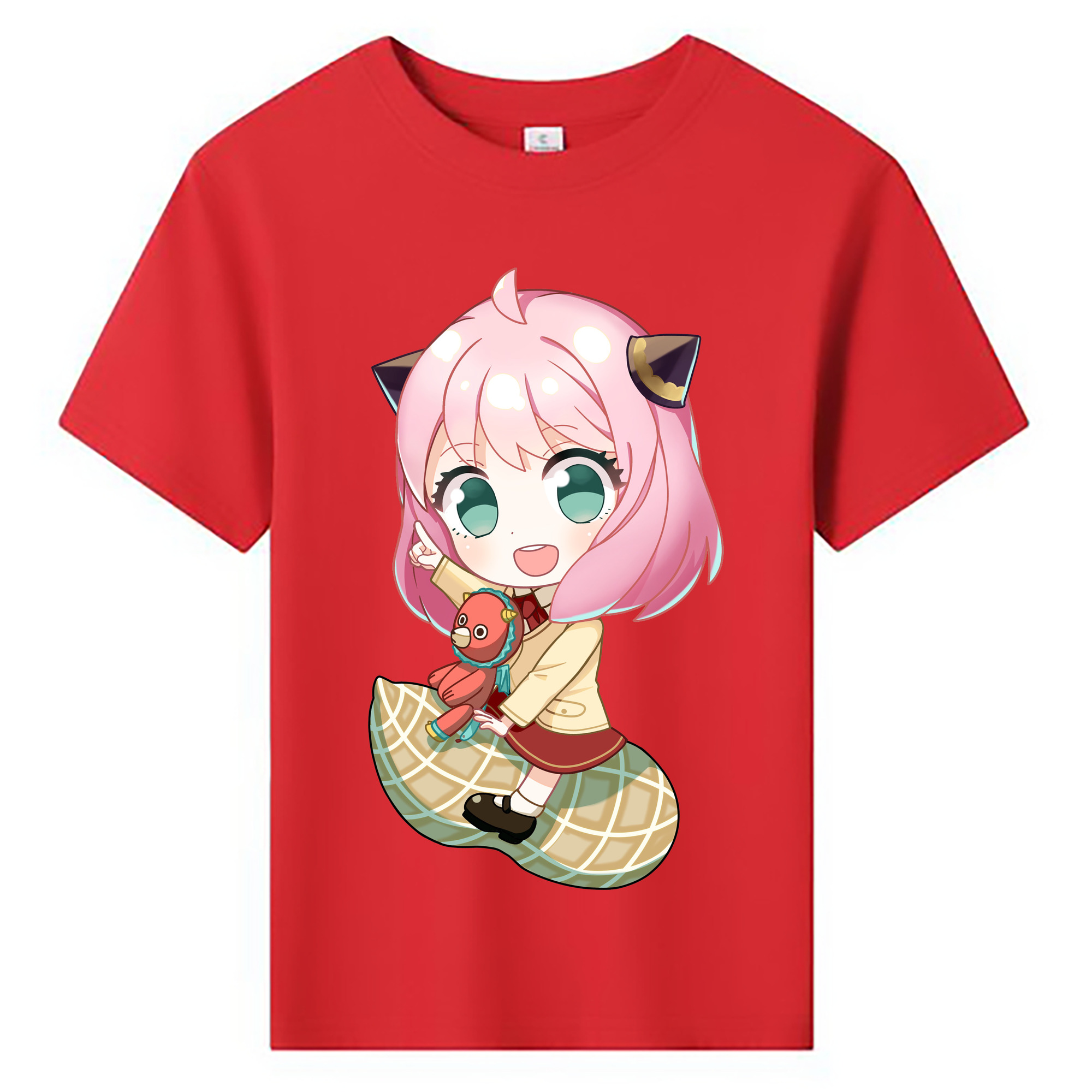 （画像用） SPY×FAMILY间谍家家酒 綿100％キッズTシャツ（フロントプリント）