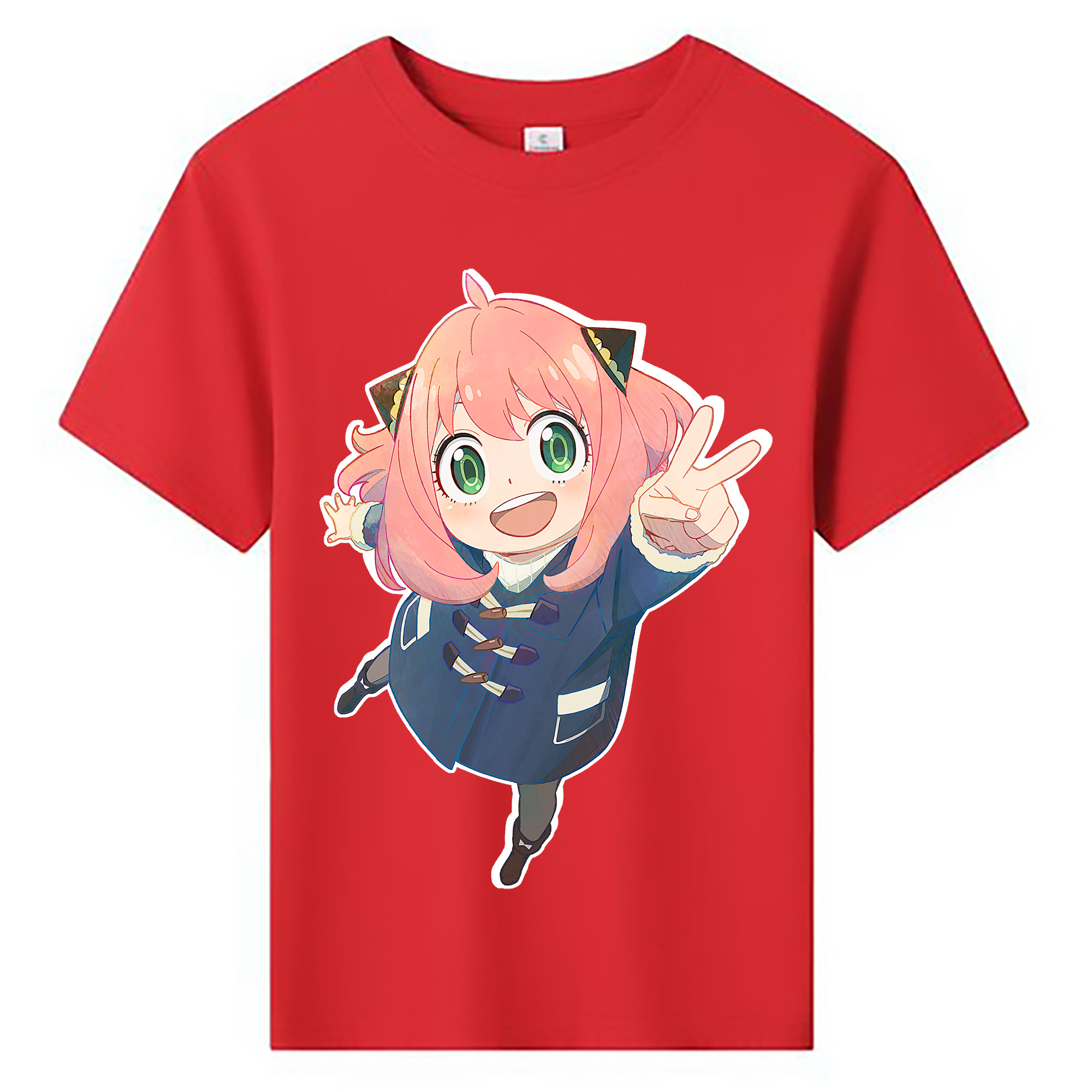 （画像用） SPY×FAMILY间谍家家酒 綿100％キッズTシャツ（フロントプリント）