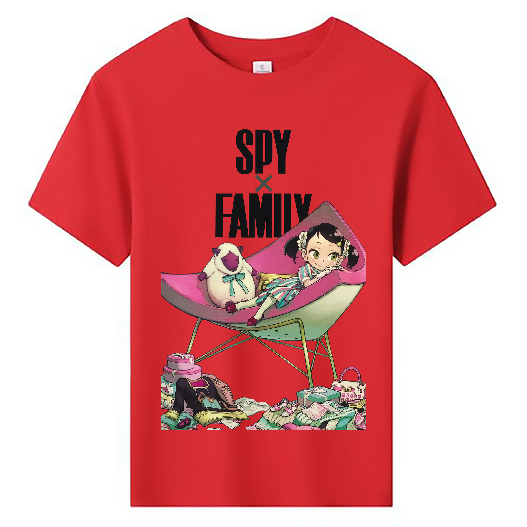 （画像用） SPY×FAMILY间谍家家酒 綿100％キッズTシャツ（フロントプリント）