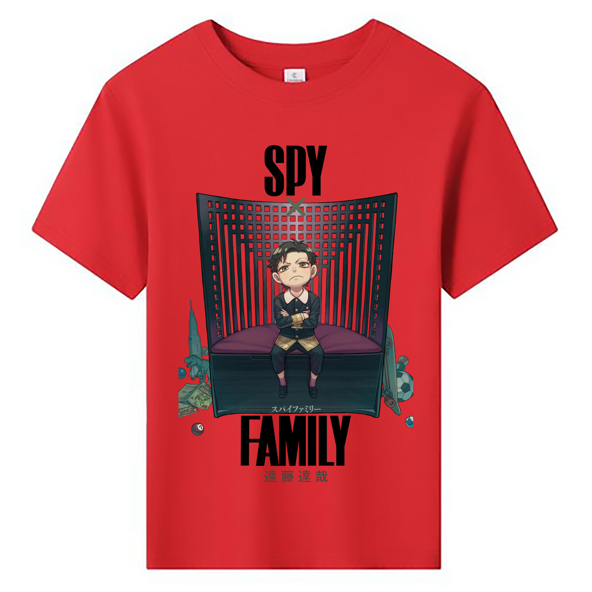 （画像用） SPY×FAMILY间谍家家酒 綿100％キッズTシャツ（フロントプリント）